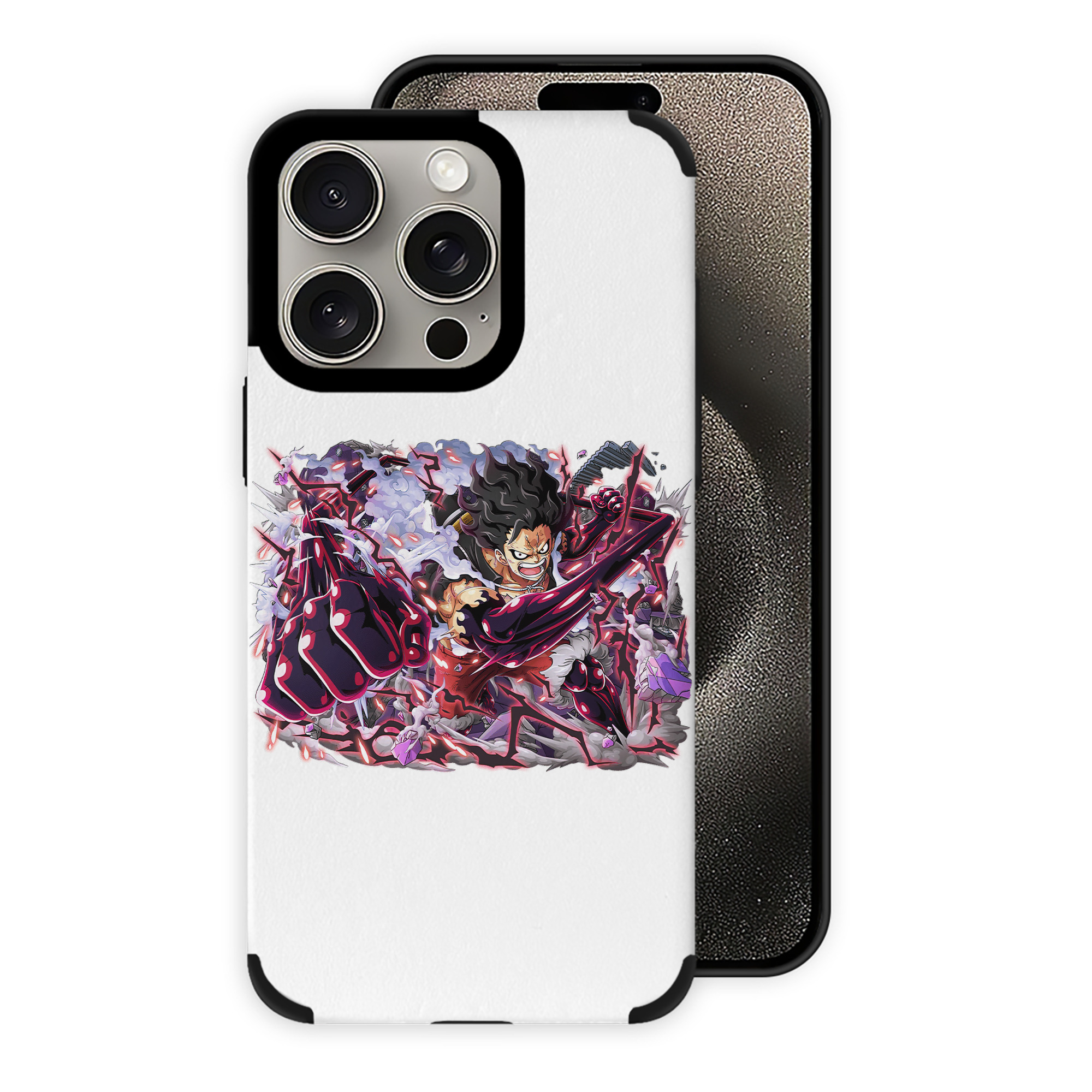 （画像用） ワンピース モンキー・D・ルフィ ONE PIECE Monkey D. Luffy 【iPhone15ProMax対応】 PUレザー スマホケース 耐衝撃＆黄変防止