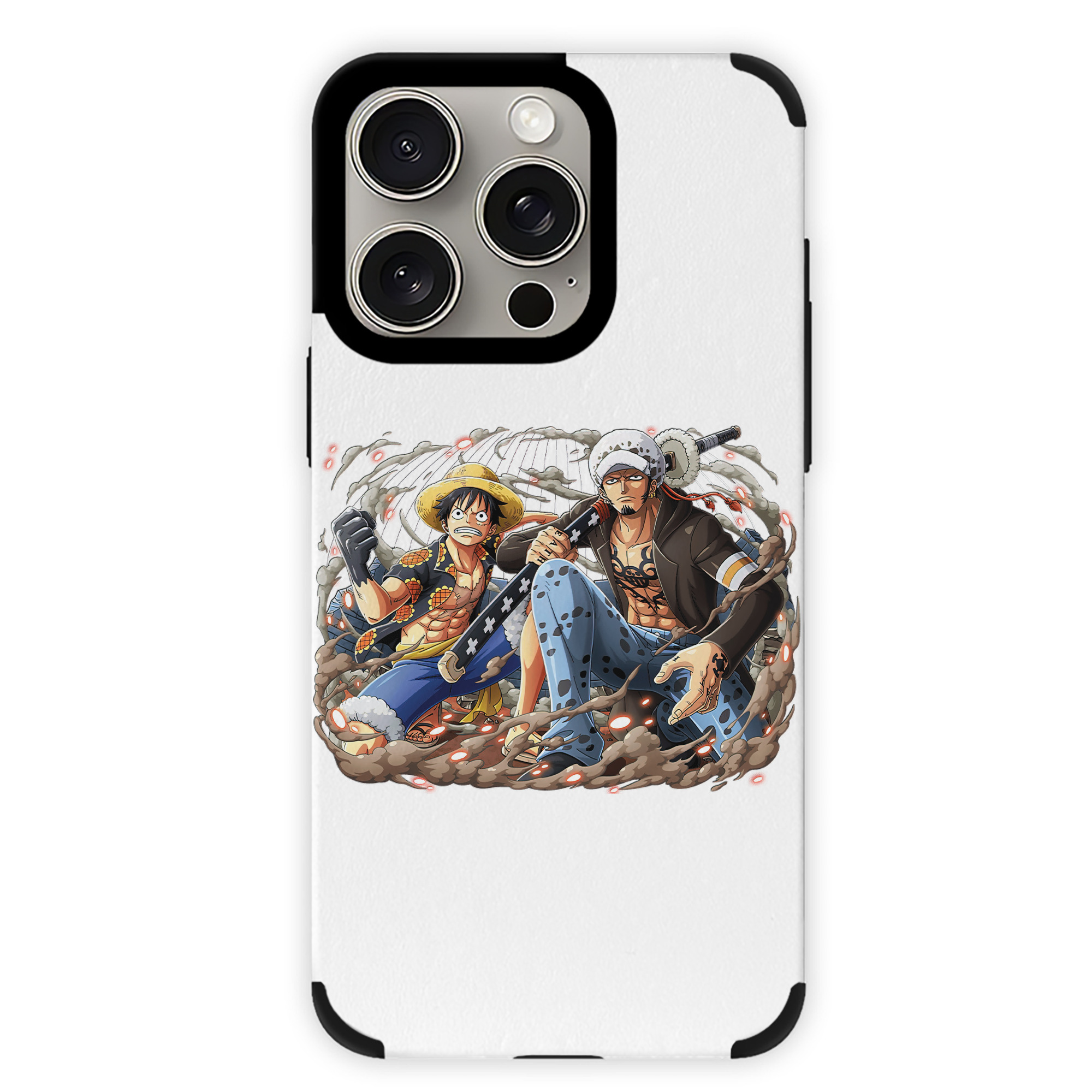 （画像用） ワンピース モンキー・D・ルフィ ONE PIECE Monkey D. Luffy 【iPhone15ProMax対応】 PUレザー スマホケース 耐衝撃＆黄変防止
