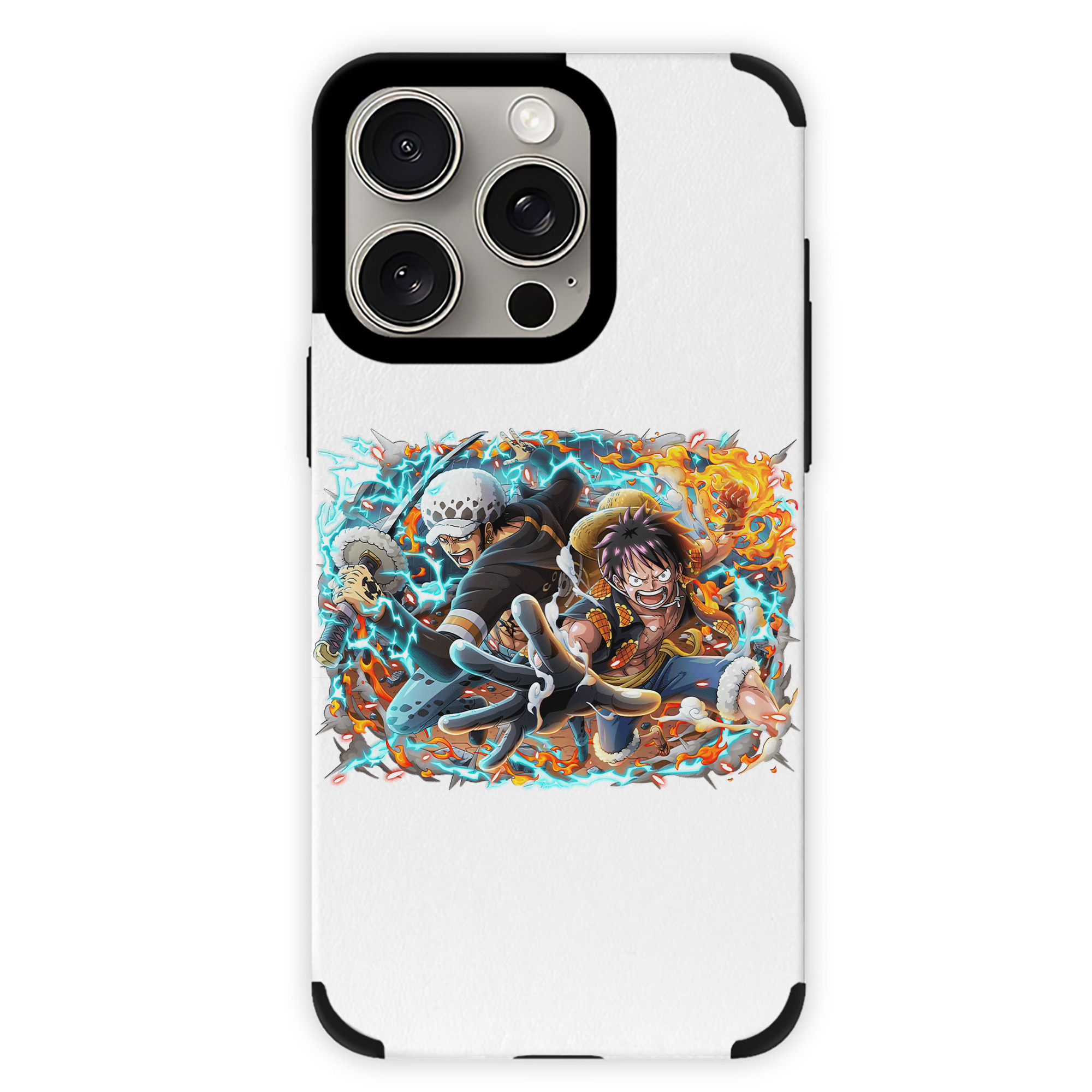 （画像用） ワンピース モンキー・D・ルフィ ONE PIECE Monkey D. Luffy 【iPhone15ProMax対応】 PUレザー スマホケース 耐衝撃＆黄変防止
