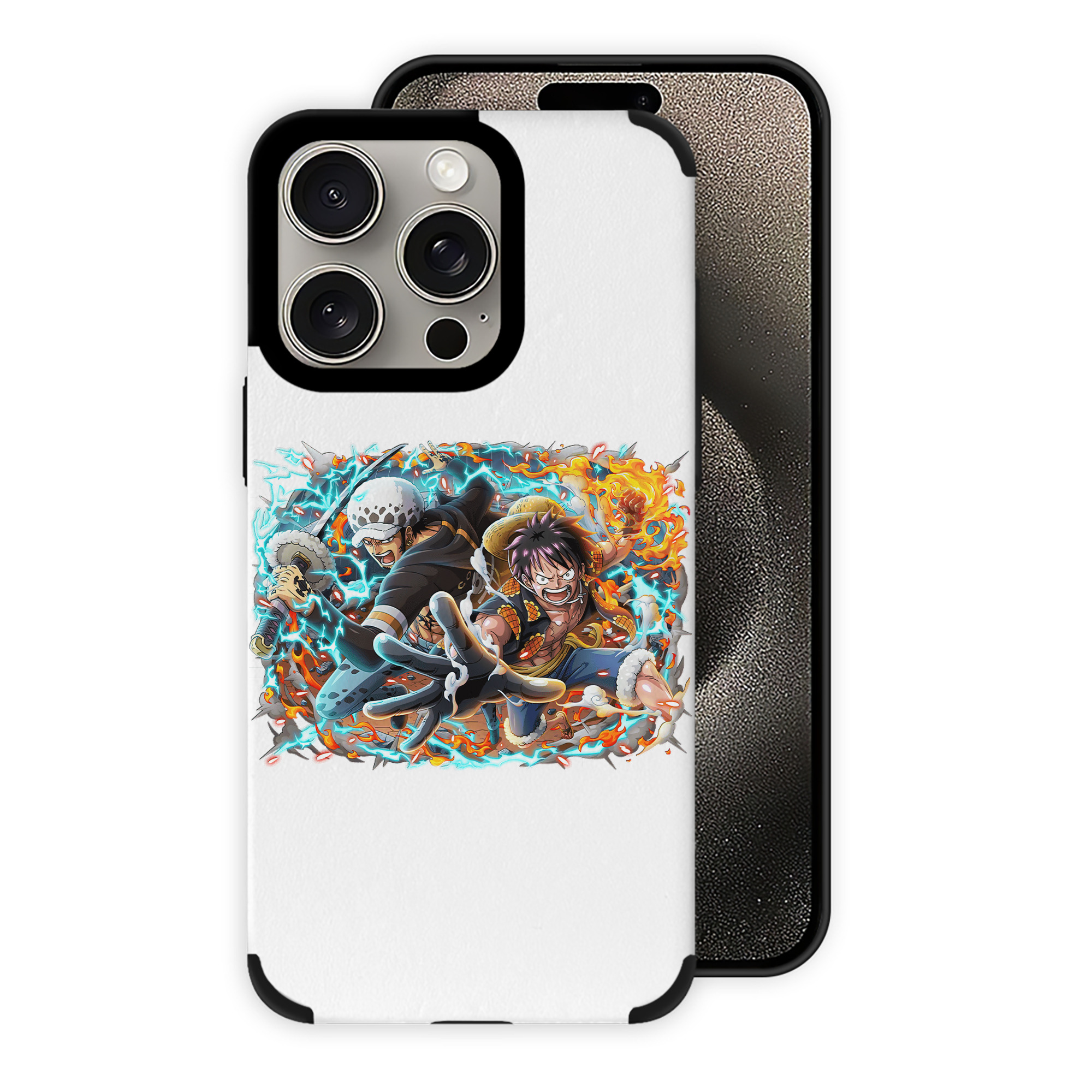 （画像用） ワンピース モンキー・D・ルフィ ONE PIECE Monkey D. Luffy 【iPhone15ProMax対応】 PUレザー スマホケース 耐衝撃＆黄変防止