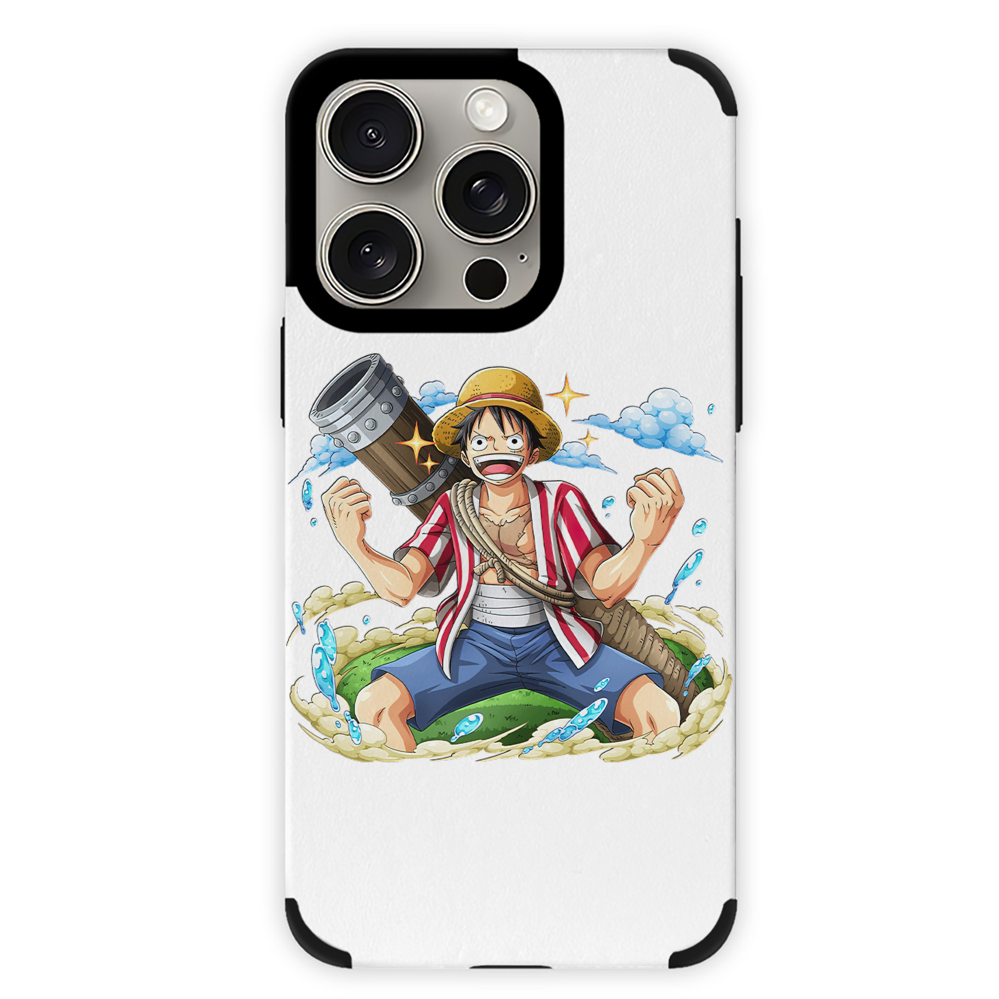 （画像用） ワンピース モンキー・D・ルフィ ONE PIECE Monkey D. Luffy 【iPhone15ProMax対応】 PUレザー スマホケース 耐衝撃＆黄変防止
