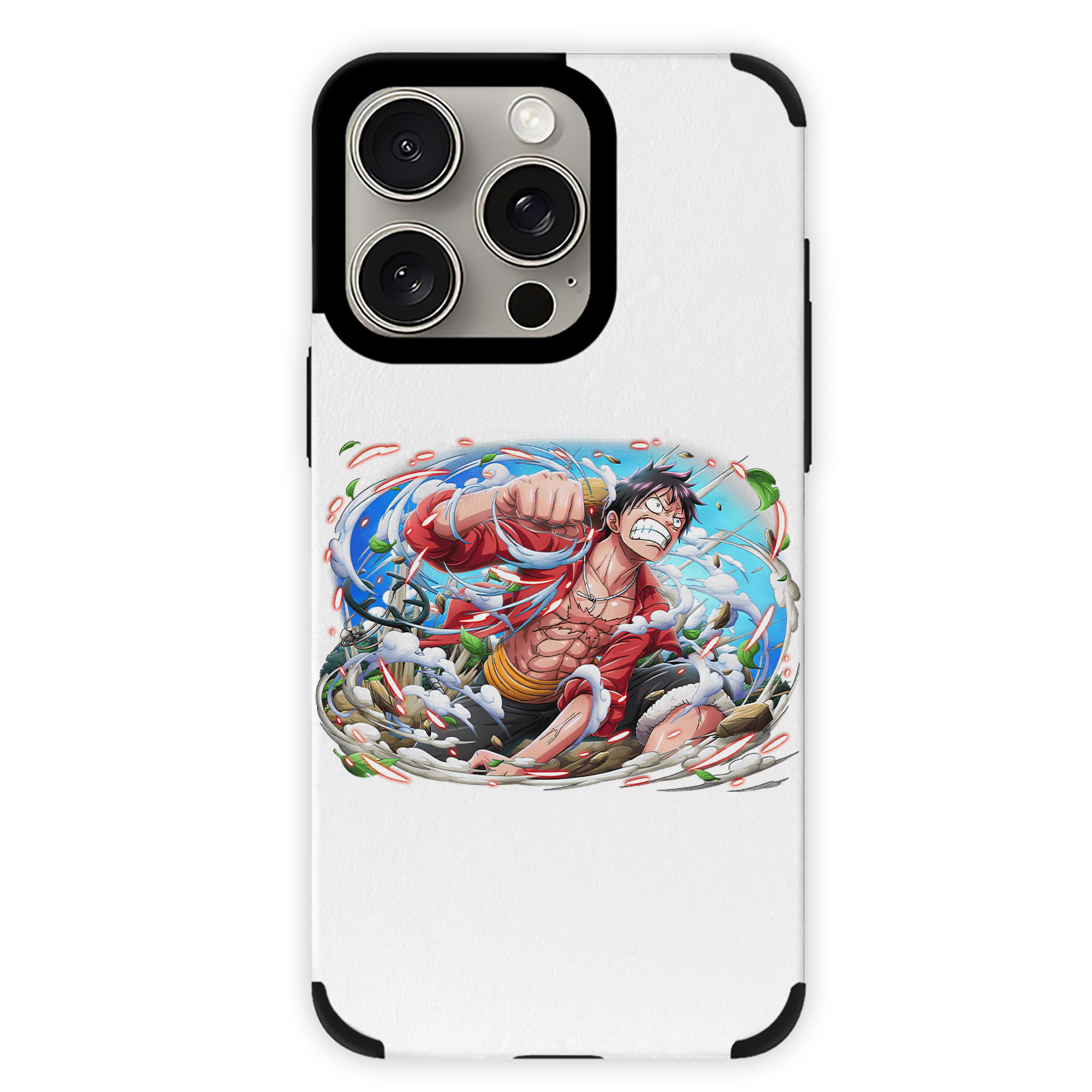 （画像用） ワンピース モンキー・D・ルフィ ONE PIECE Monkey D. Luffy 【iPhone15ProMax対応】 PUレザー スマホケース 耐衝撃＆黄変防止