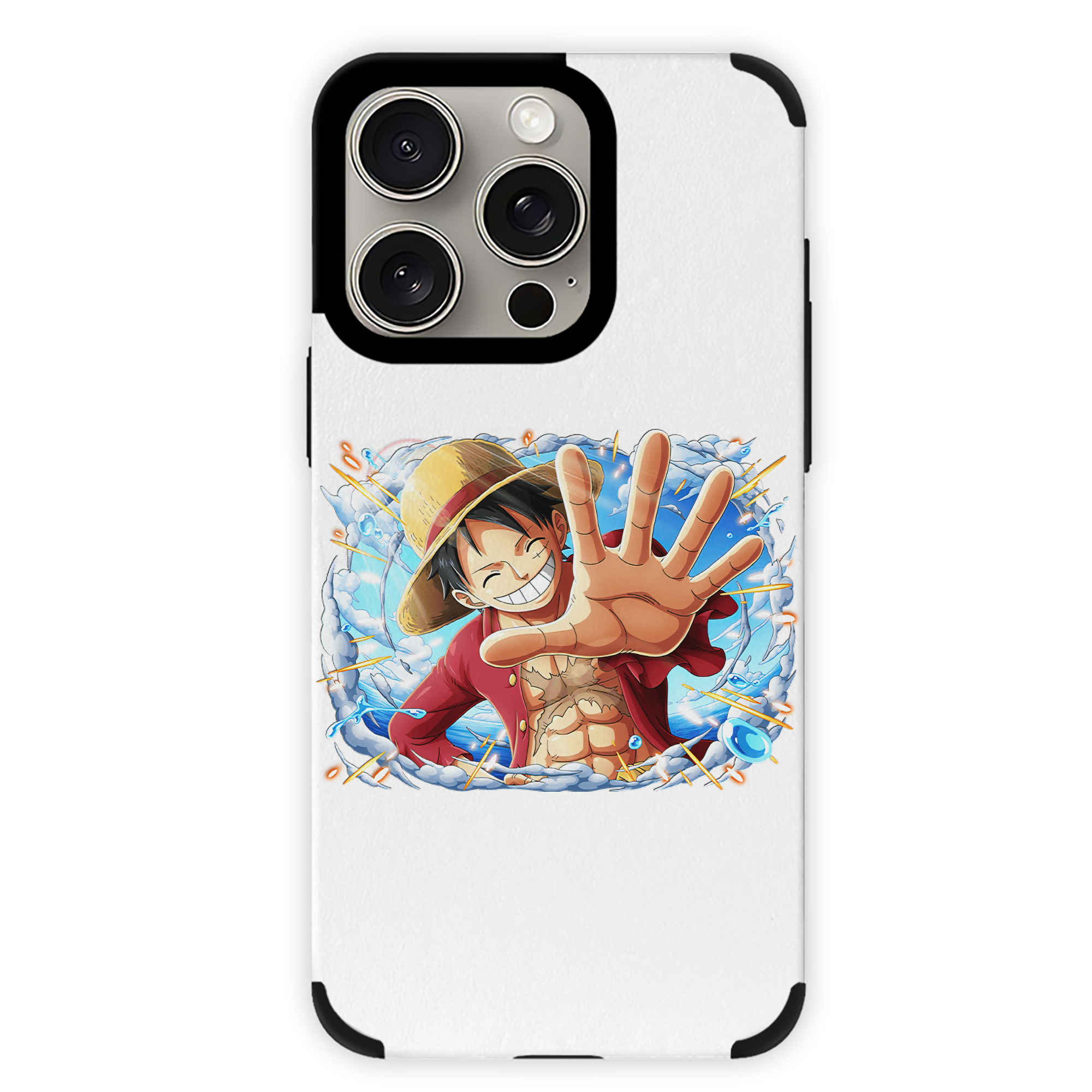 （画像用） ワンピース モンキー・D・ルフィ ONE PIECE Monkey D. Luffy 【iPhone15ProMax対応】 PUレザー スマホケース 耐衝撃＆黄変防止
