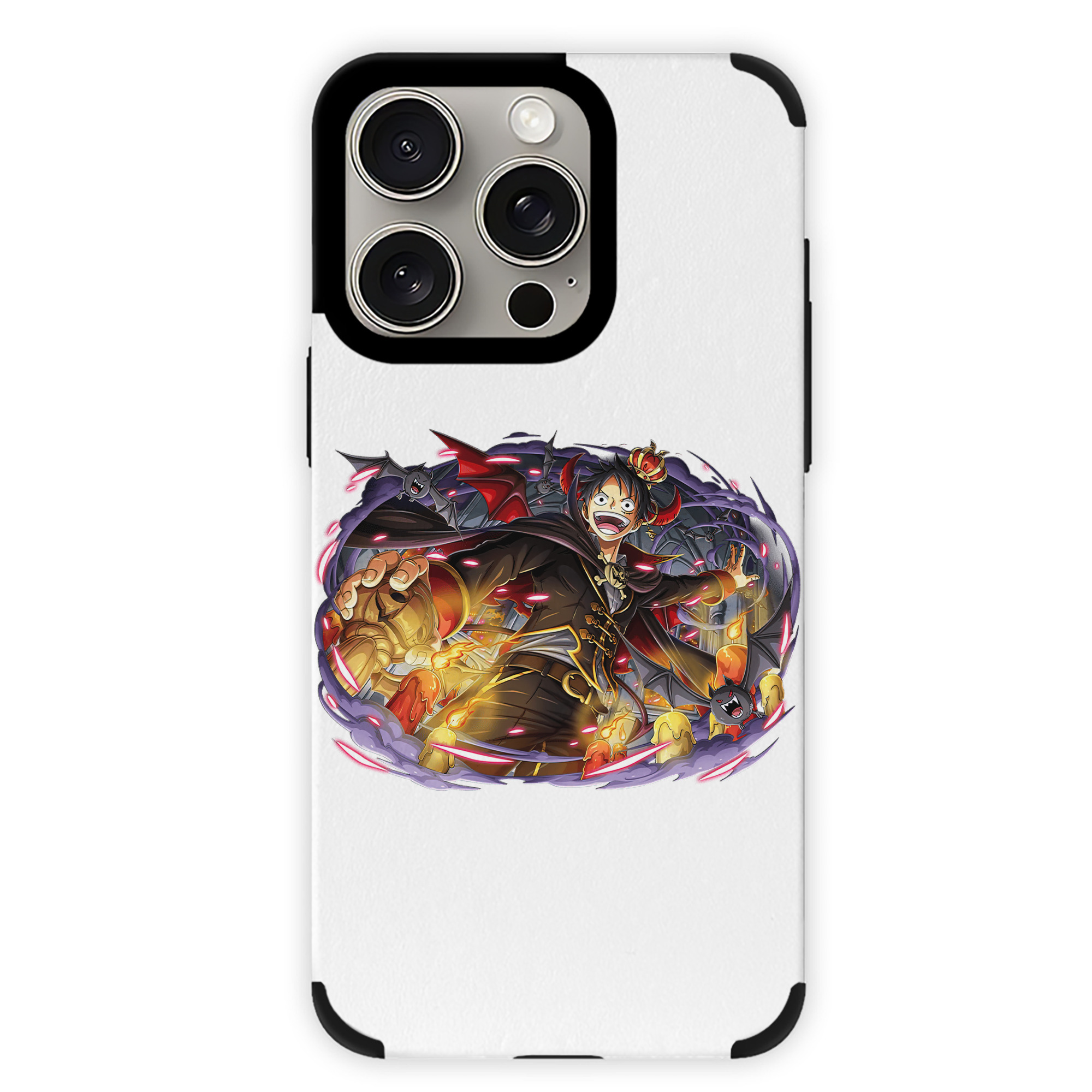 （画像用） ワンピース モンキー・D・ルフィ ONE PIECE Monkey D. Luffy 【iPhone15ProMax対応】 PUレザー スマホケース 耐衝撃＆黄変防止