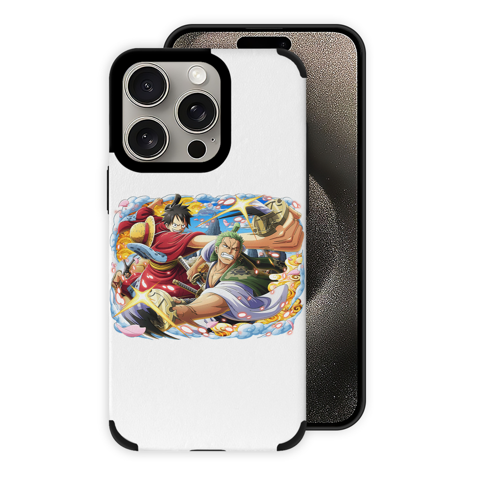 （画像用） ワンピース モンキー・D・ルフィ ONE PIECE Monkey D. Luffy 【iPhone15ProMax対応】 PUレザー スマホケース 耐衝撃＆黄変防止