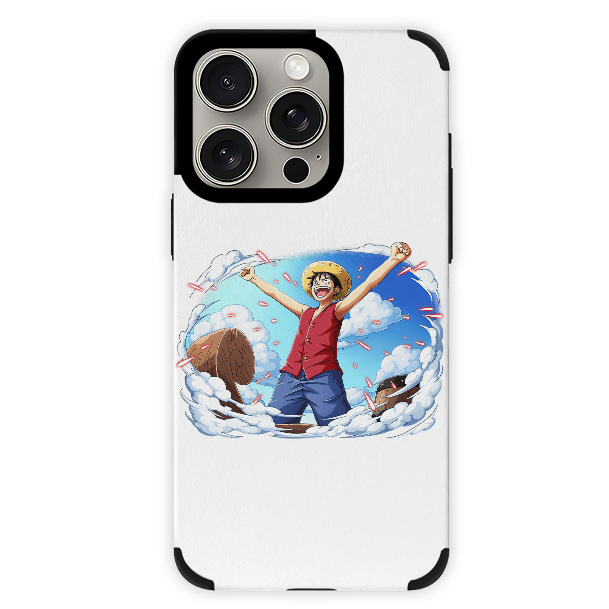 （画像用） ワンピース モンキー・D・ルフィ ONE PIECE Monkey D. Luffy 【iPhone15ProMax対応】 PUレザー スマホケース 耐衝撃＆黄変防止