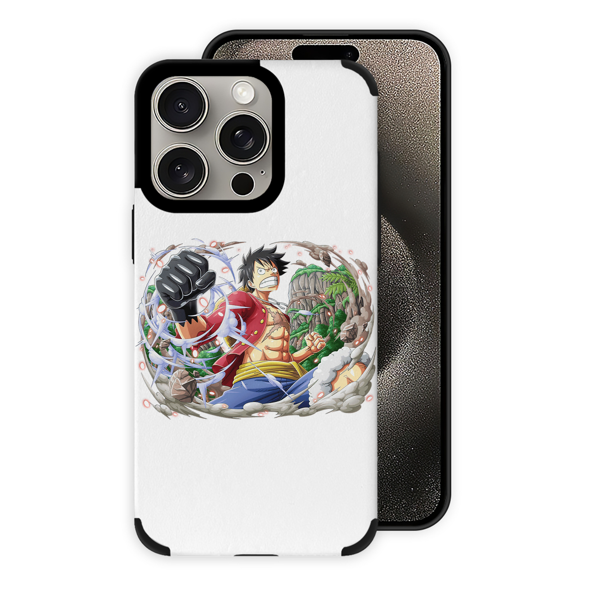 （画像用） ワンピース モンキー・D・ルフィ ONE PIECE Monkey D. Luffy 【iPhone15ProMax対応】 PUレザー スマホケース 耐衝撃＆黄変防止