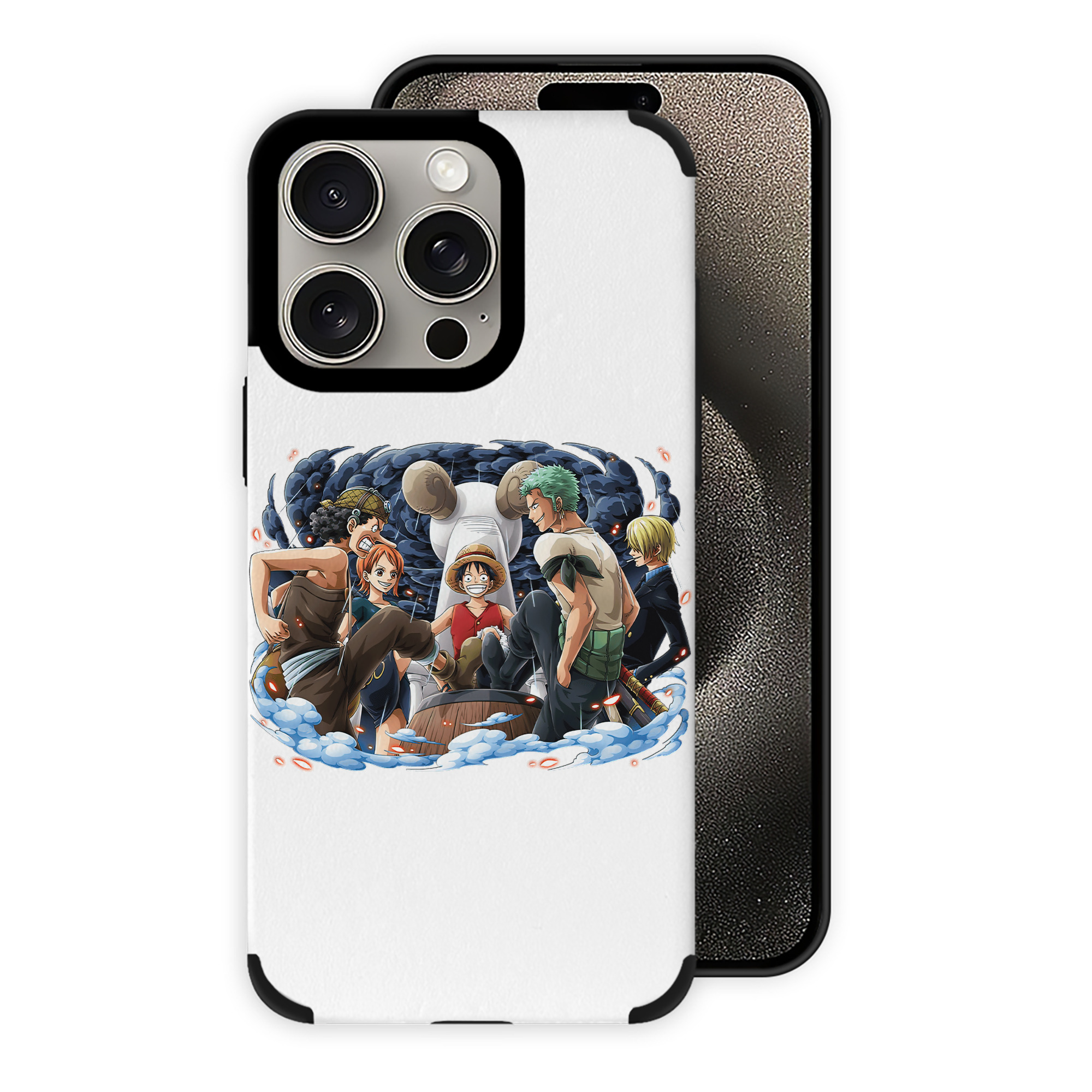 （画像用） ワンピース モンキー・D・ルフィ ONE PIECE Monkey D. Luffy 【iPhone15ProMax対応】 PUレザー スマホケース 耐衝撃＆黄変防止