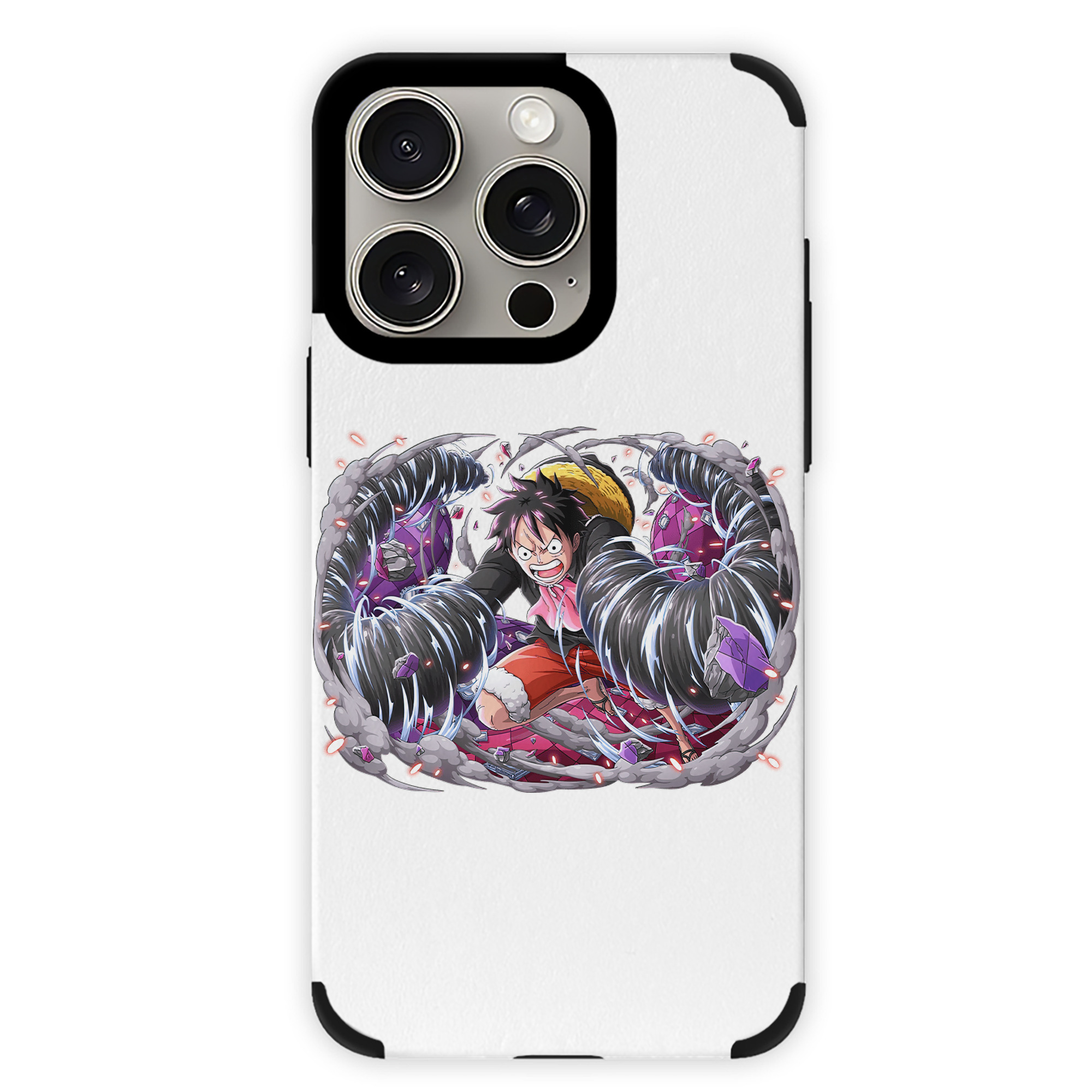 （画像用） ワンピース モンキー・D・ルフィ ONE PIECE Monkey D. Luffy 【iPhone15ProMax対応】 PUレザー スマホケース 耐衝撃＆黄変防止