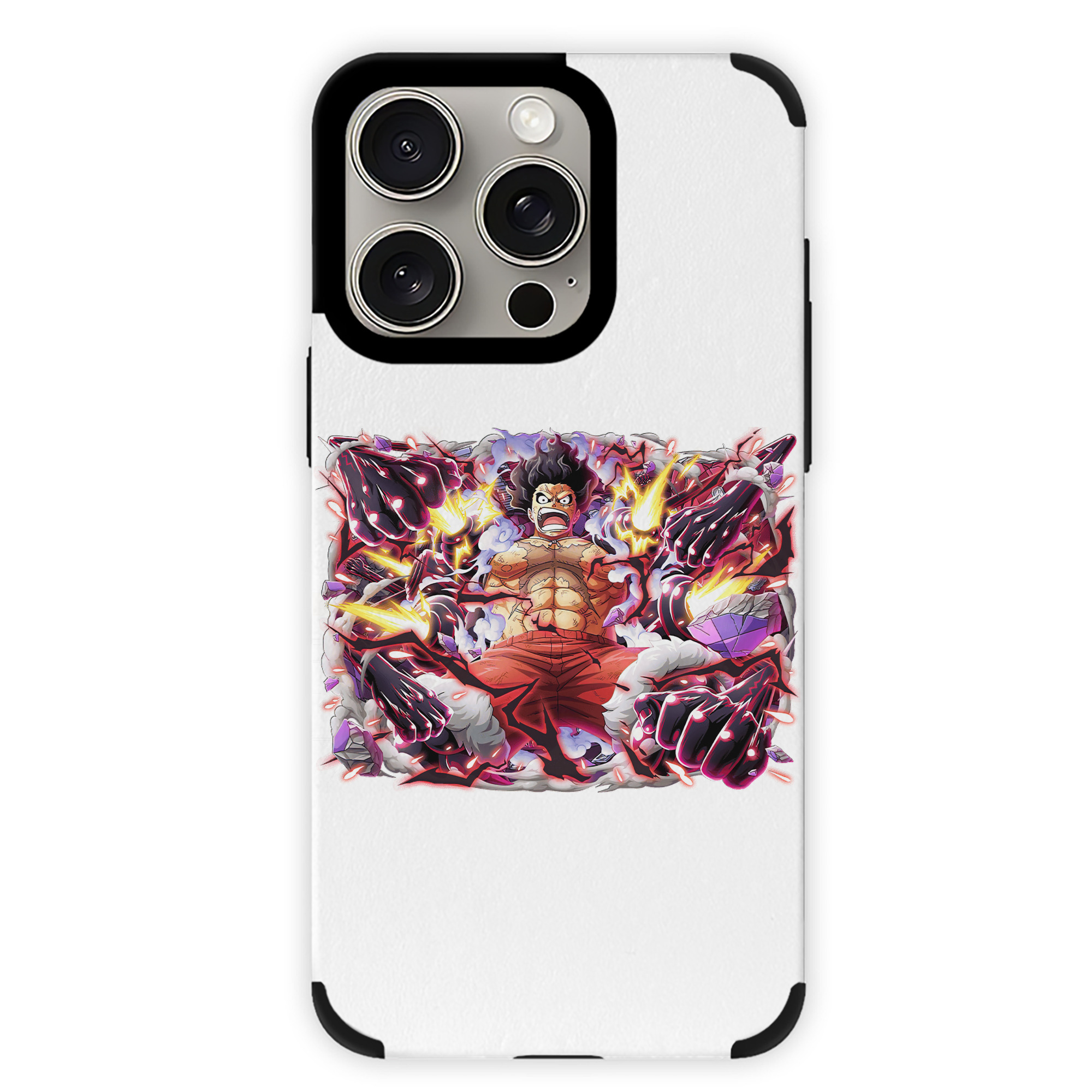 （画像用） ワンピース モンキー・D・ルフィ ONE PIECE Monkey D. Luffy 【iPhone15ProMax対応】 PUレザー スマホケース 耐衝撃＆黄変防止