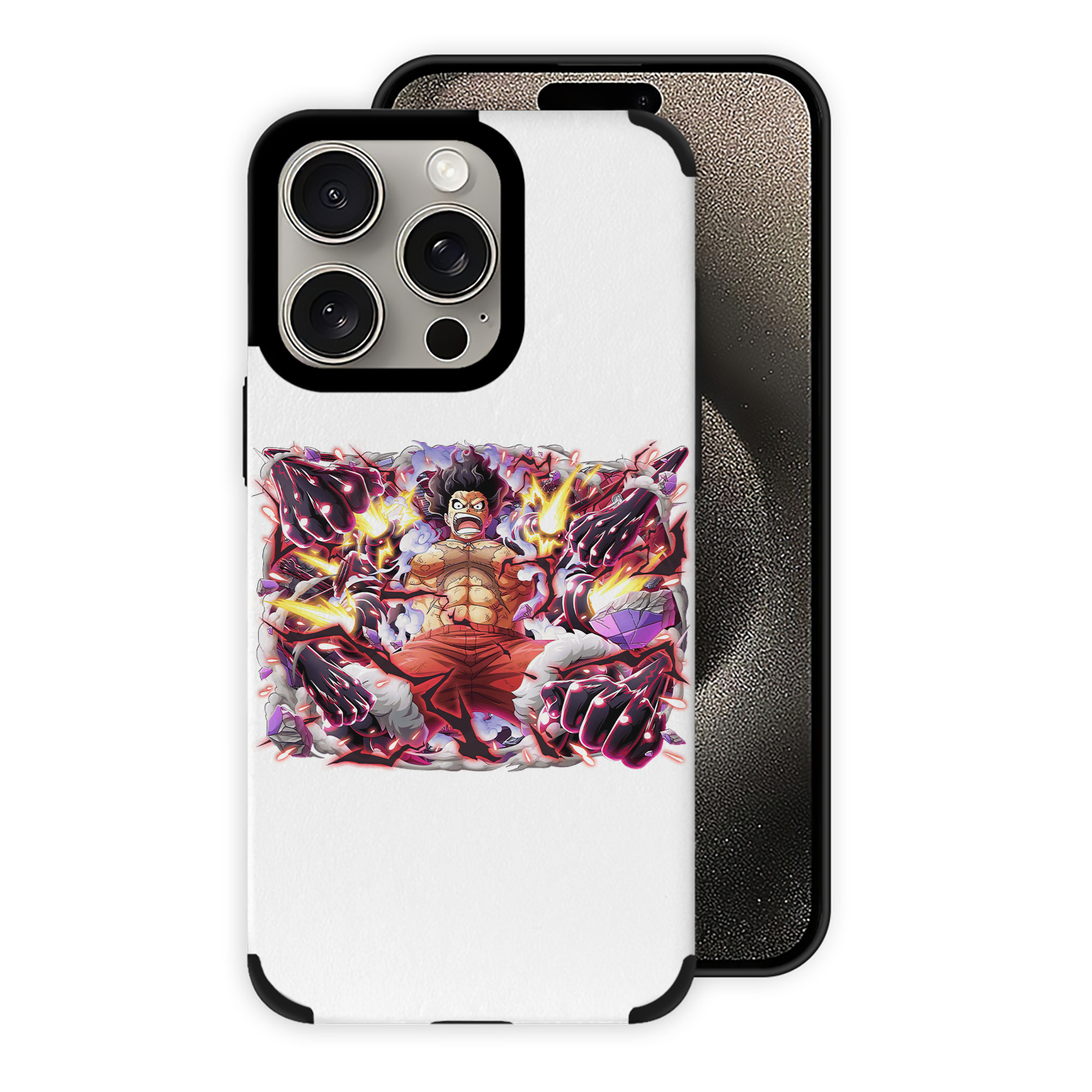 （画像用） ワンピース モンキー・D・ルフィ ONE PIECE Monkey D. Luffy 【iPhone15ProMax対応】 PUレザー スマホケース 耐衝撃＆黄変防止