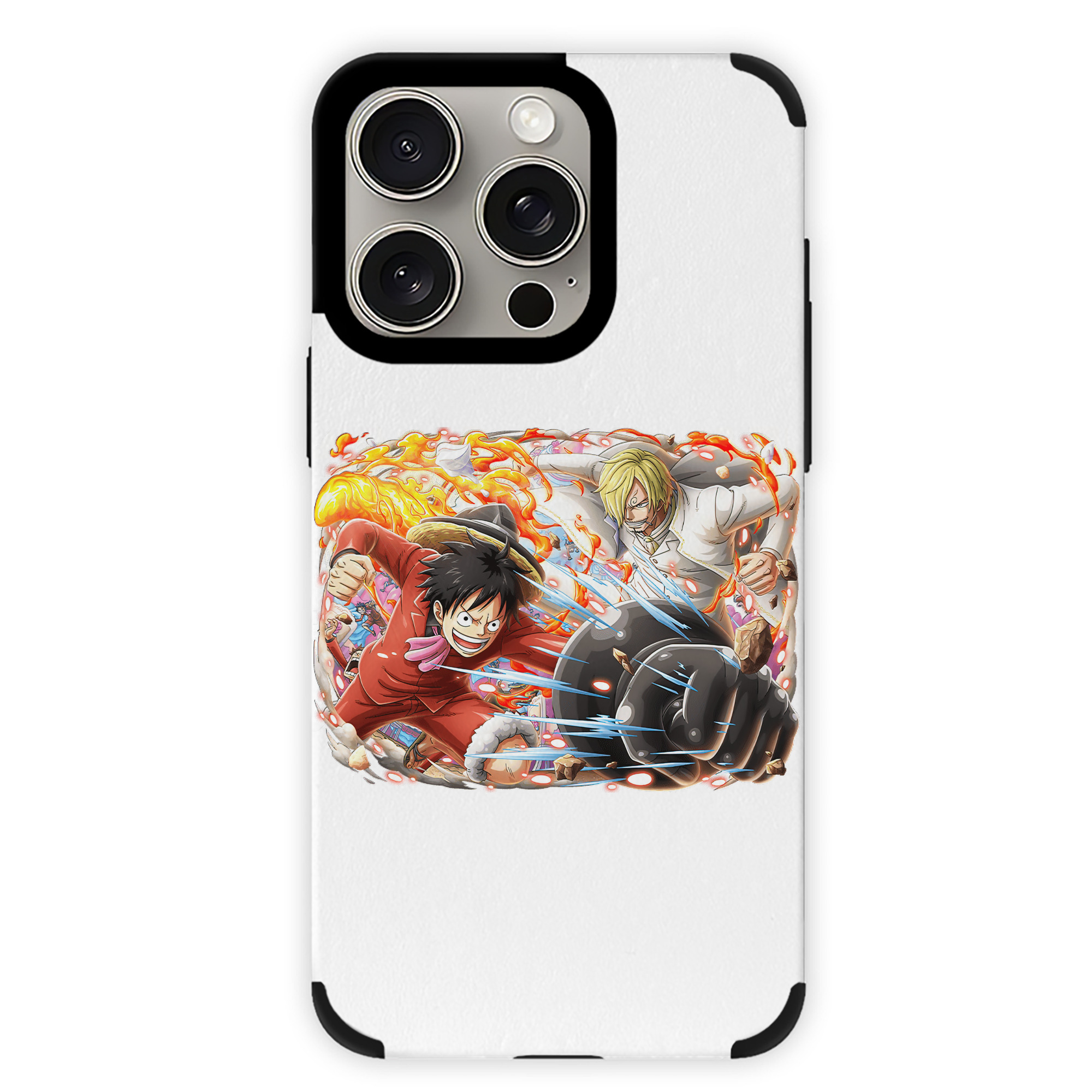 （画像用） ワンピース モンキー・D・ルフィ ONE PIECE Monkey D. Luffy 【iPhone15ProMax対応】 PUレザー スマホケース 耐衝撃＆黄変防止