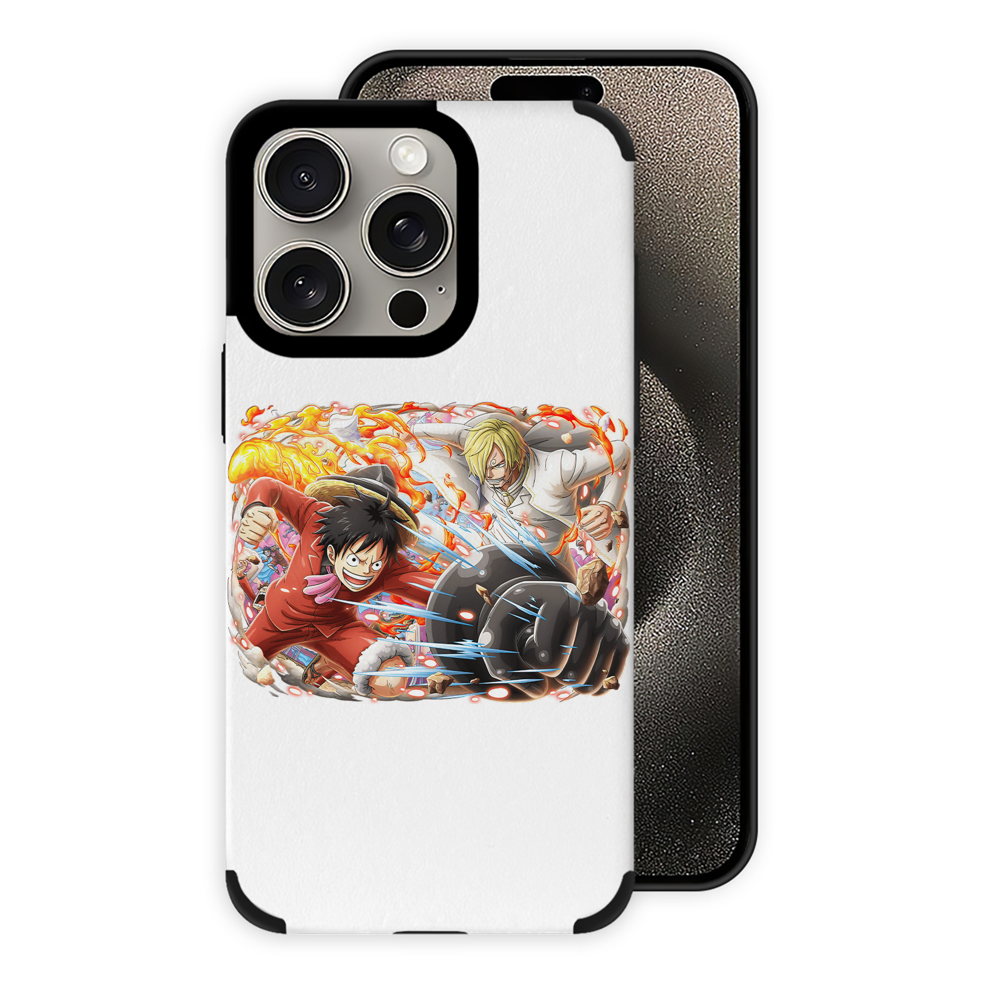 （画像用） ワンピース モンキー・D・ルフィ ONE PIECE Monkey D. Luffy 【iPhone15ProMax対応】 PUレザー スマホケース 耐衝撃＆黄変防止