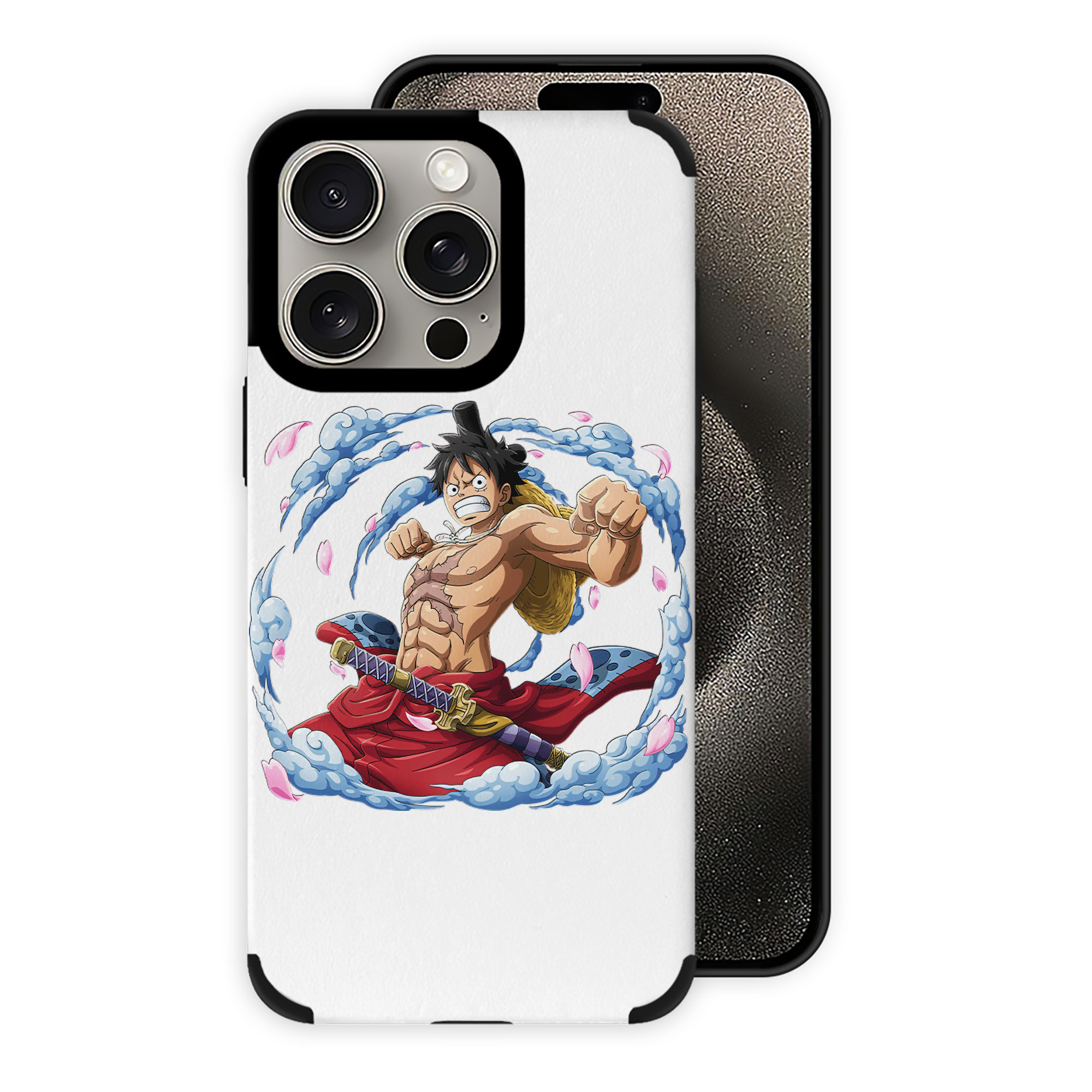 （画像用） ワンピース モンキー・D・ルフィ ONE PIECE Monkey D. Luffy 【iPhone15ProMax対応】 PUレザー スマホケース 耐衝撃＆黄変防止