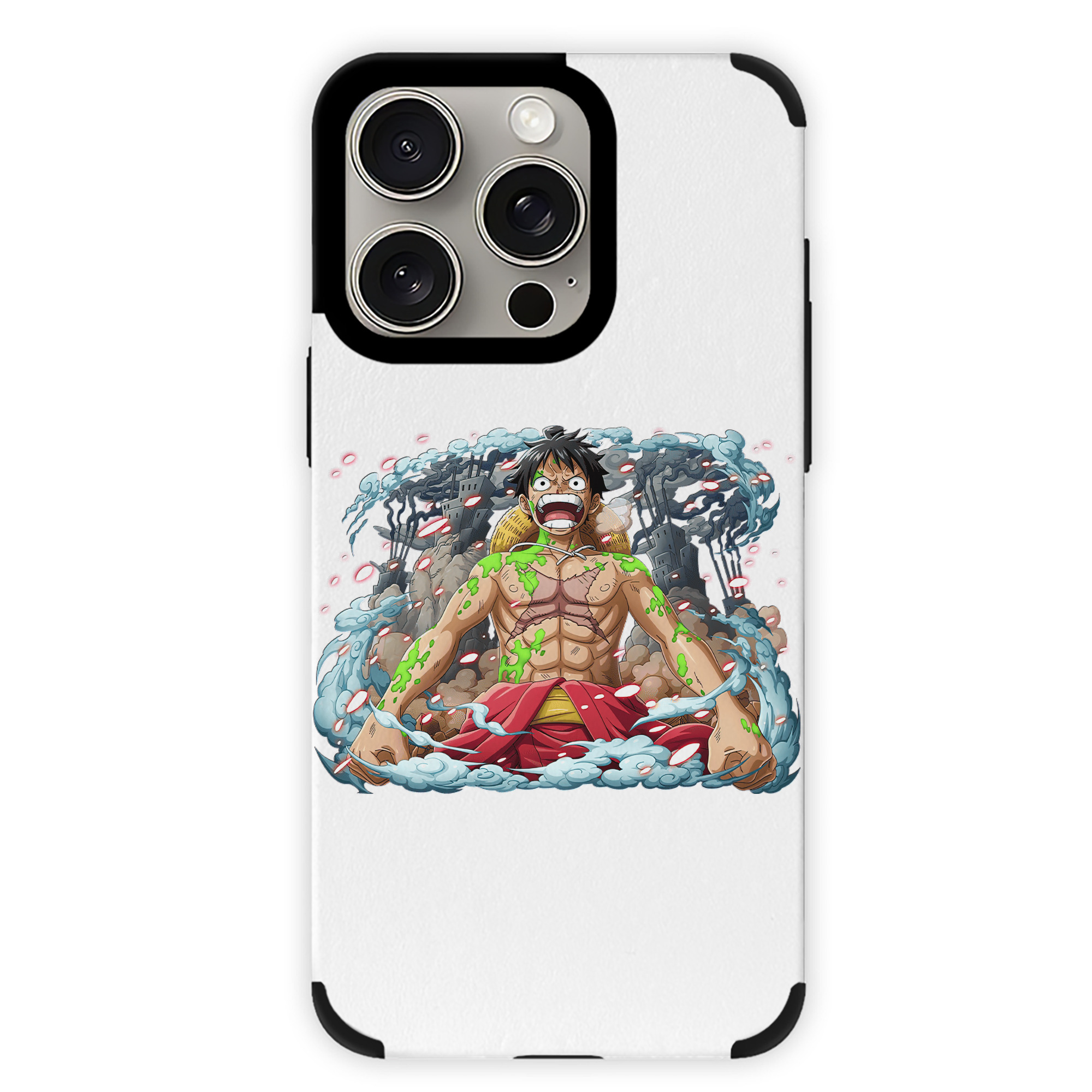 （画像用） ワンピース モンキー・D・ルフィ ONE PIECE Monkey D. Luffy 【iPhone15ProMax対応】 PUレザー スマホケース 耐衝撃＆黄変防止
