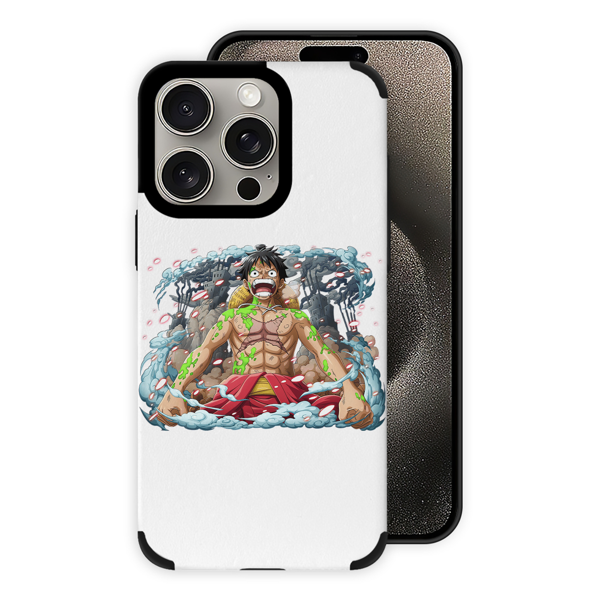 （画像用） ワンピース モンキー・D・ルフィ ONE PIECE Monkey D. Luffy 【iPhone15ProMax対応】 PUレザー スマホケース 耐衝撃＆黄変防止
