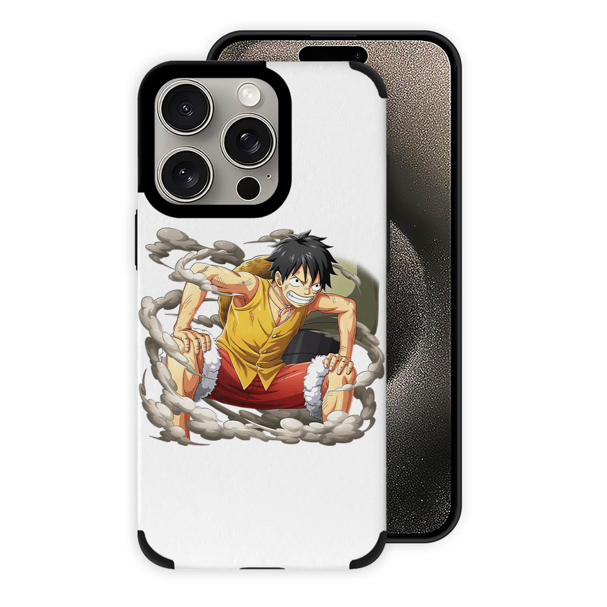 （画像用） ワンピース モンキー・D・ルフィ ONE PIECE Monkey D. Luffy 【iPhone15ProMax対応】 PUレザー スマホケース 耐衝撃＆黄変防止