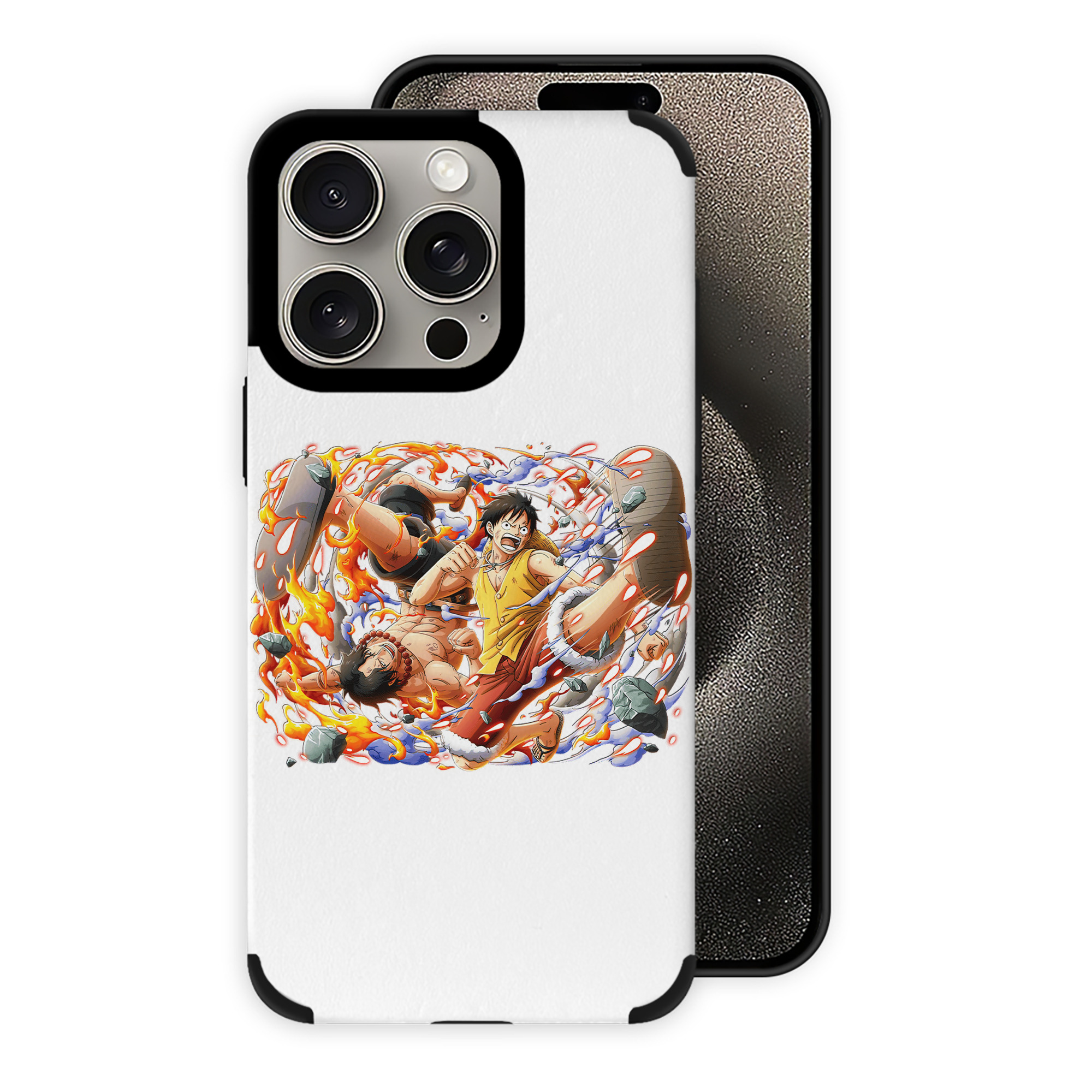 （画像用） ワンピース モンキー・D・ルフィ ONE PIECE Monkey D. Luffy 【iPhone15ProMax対応】 PUレザー スマホケース 耐衝撃＆黄変防止