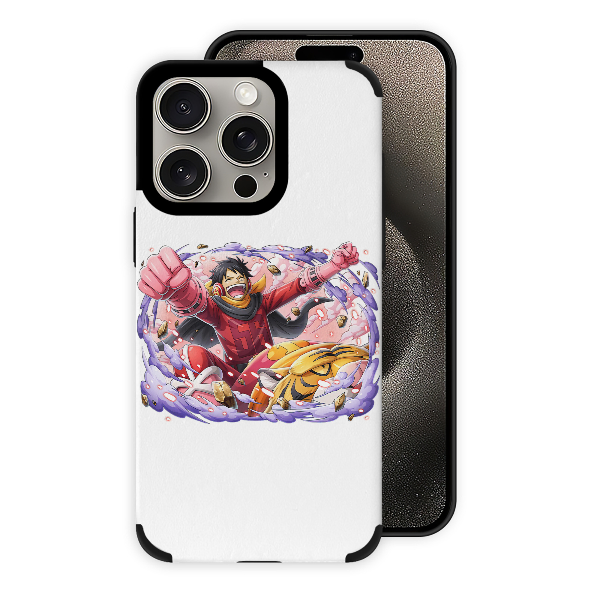 （画像用） ワンピース モンキー・D・ルフィ ONE PIECE Monkey D. Luffy 【iPhone15ProMax対応】 PUレザー スマホケース 耐衝撃＆黄変防止