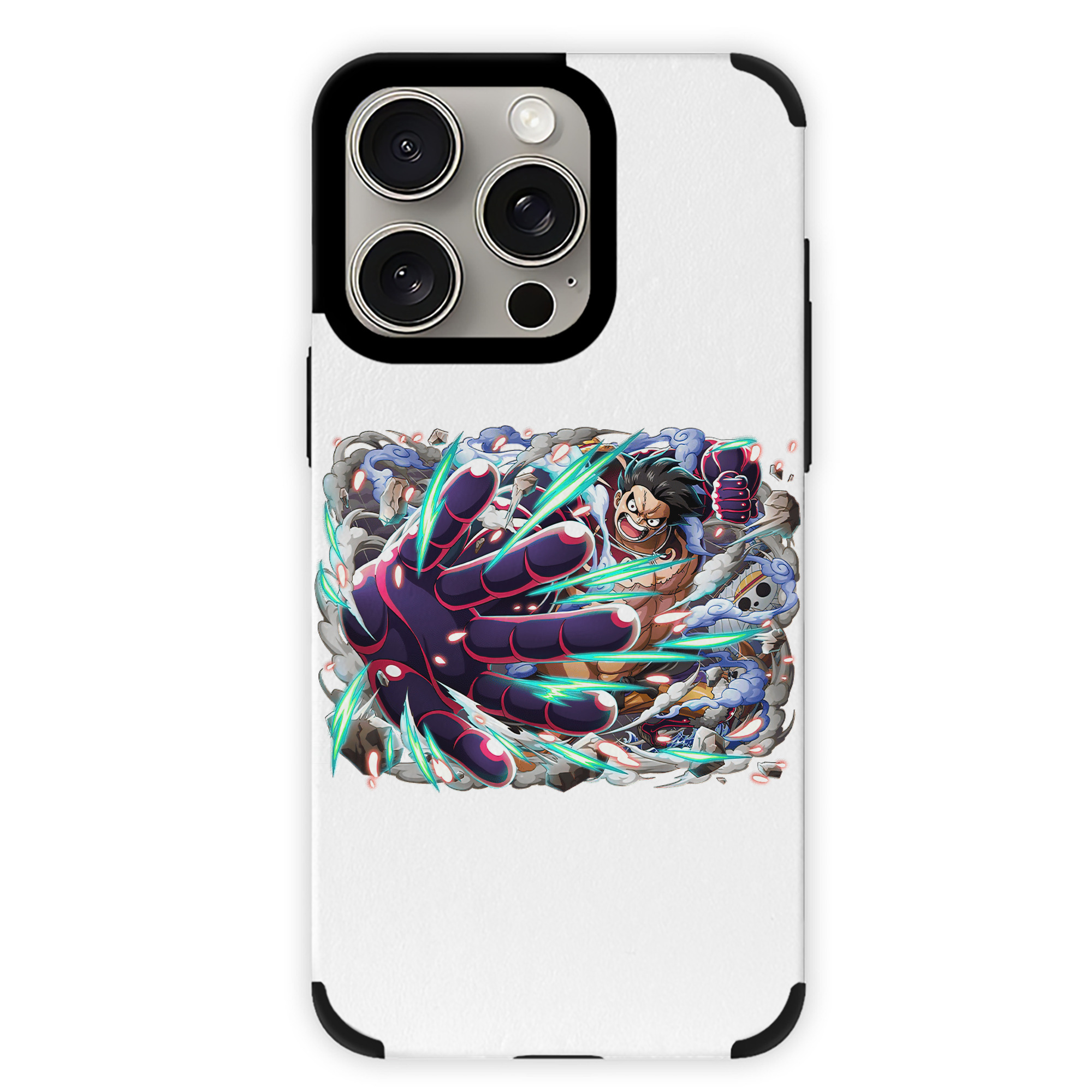 （画像用） ワンピース モンキー・D・ルフィ ONE PIECE Monkey D. Luffy 【iPhone15ProMax対応】 PUレザー スマホケース 耐衝撃＆黄変防止