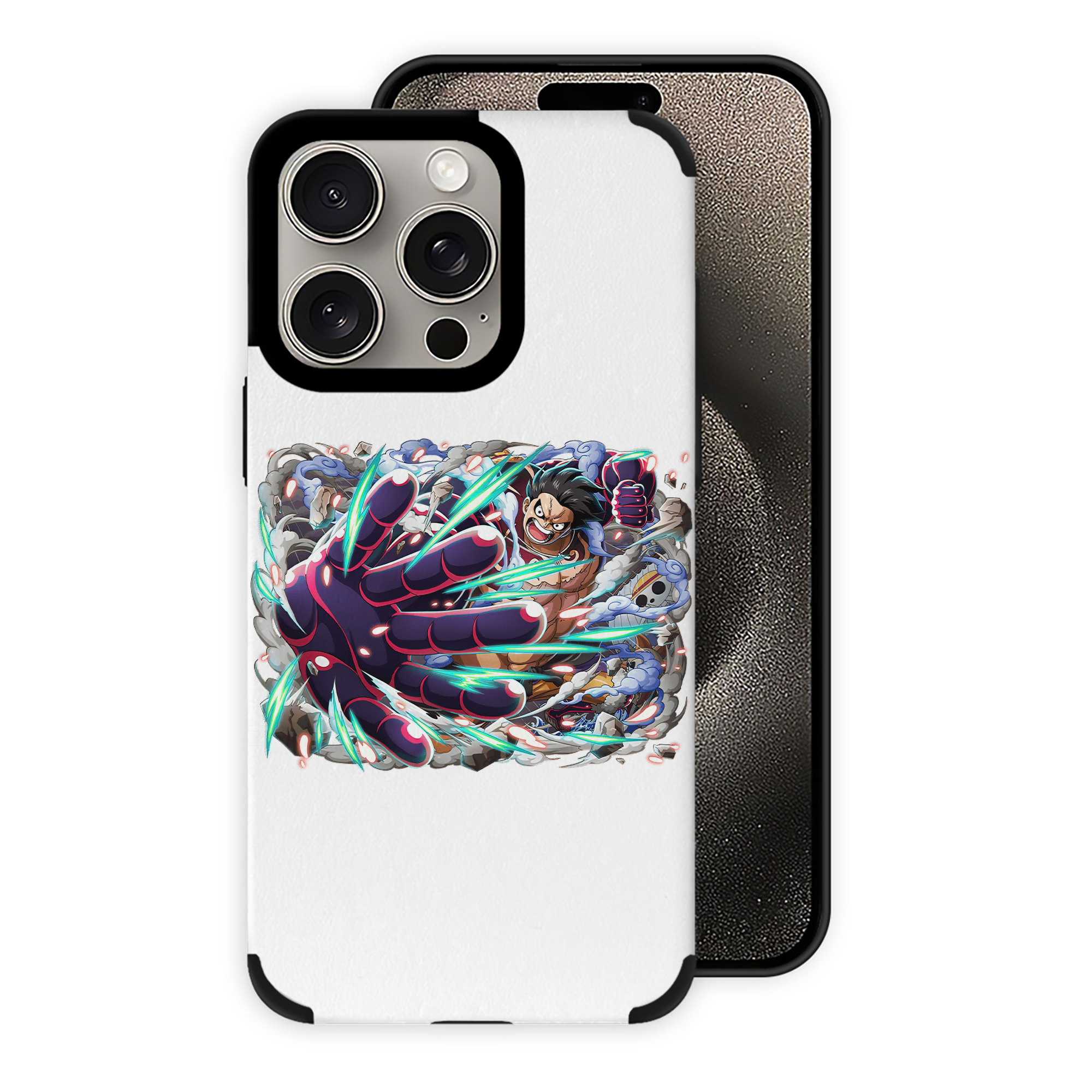（画像用） ワンピース モンキー・D・ルフィ ONE PIECE Monkey D. Luffy 【iPhone15ProMax対応】 PUレザー スマホケース 耐衝撃＆黄変防止