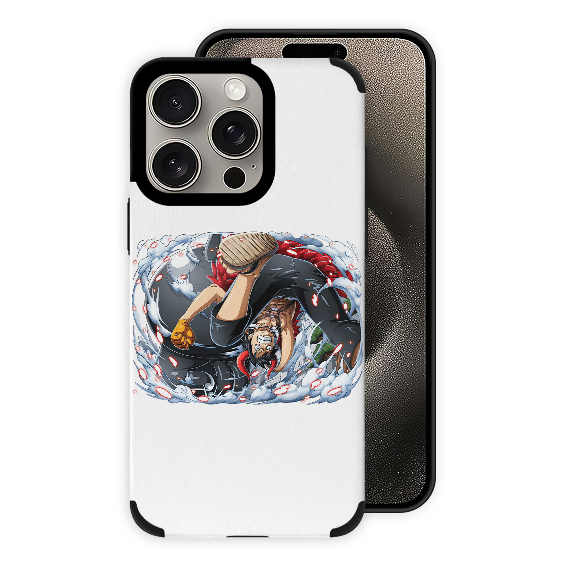 （画像用） ワンピース モンキー・D・ルフィ ONE PIECE Monkey D. Luffy 【iPhone15ProMax対応】 PUレザー スマホケース 耐衝撃＆黄変防止
