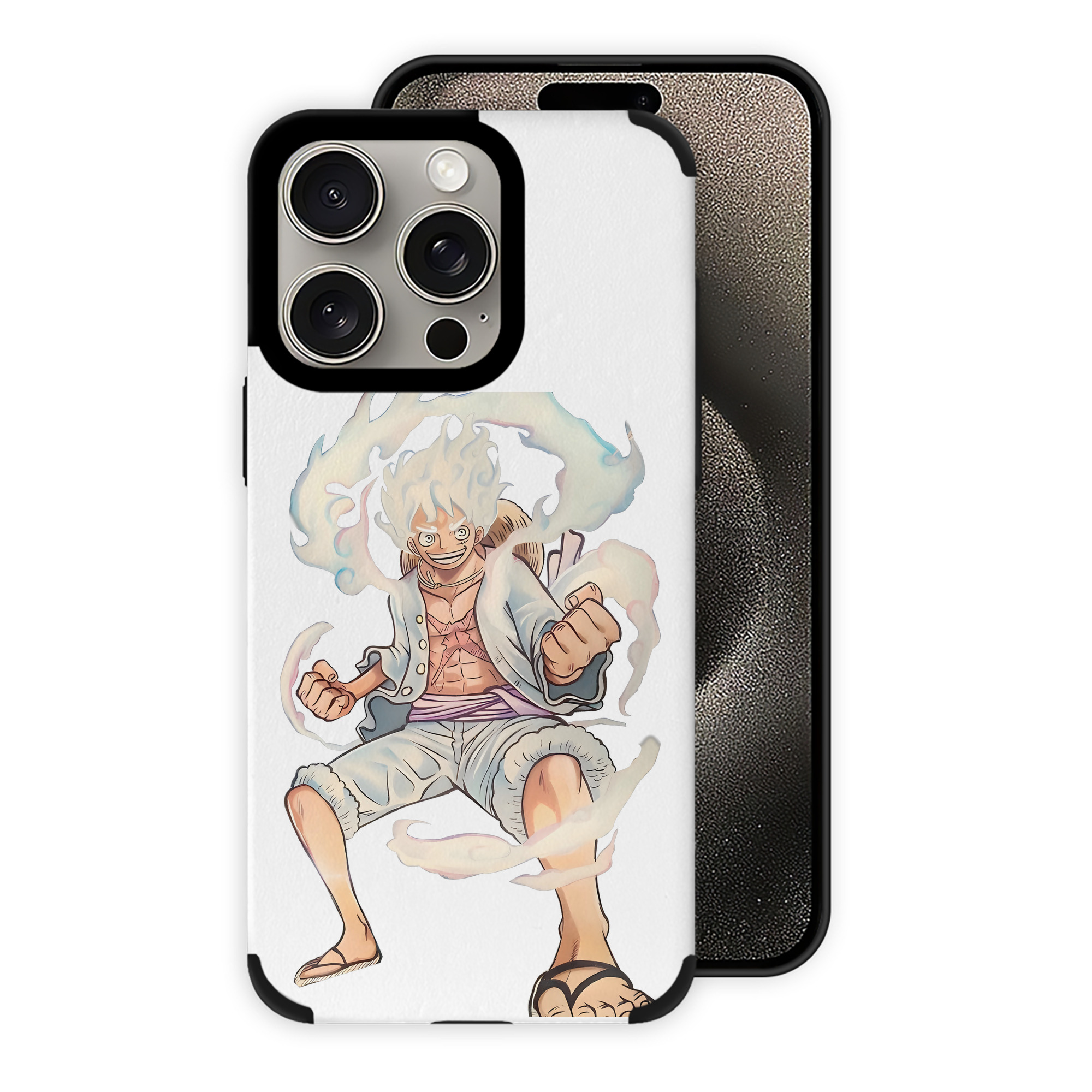 （画像用） ワンピース モンキー・D・ルフィ ONE PIECE Monkey D. Luffy 【iPhone15ProMax対応】 PUレザー スマホケース 耐衝撃＆黄変防止