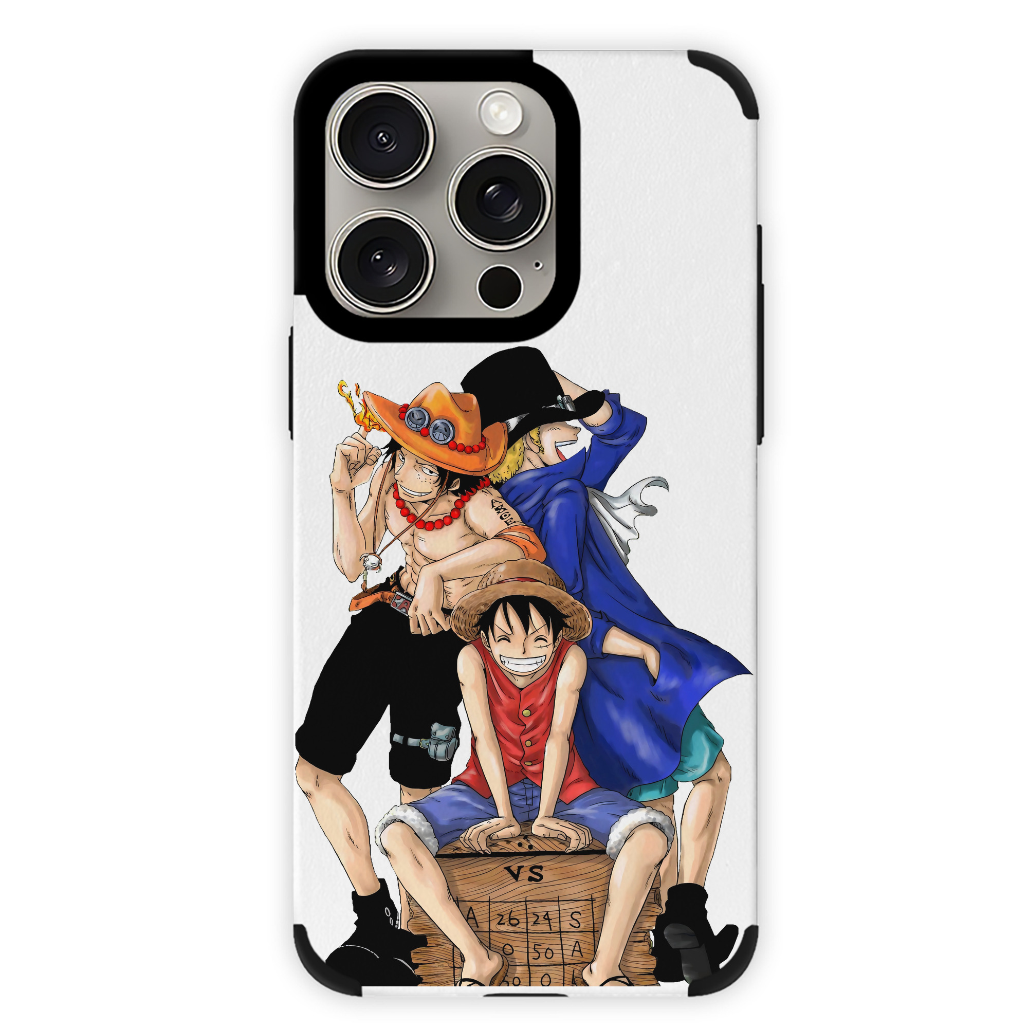 （画像用） ワンピース モンキー・D・ルフィ ONE PIECE Monkey D. Luffy 【iPhone15ProMax対応】 PUレザー スマホケース 耐衝撃＆黄変防止