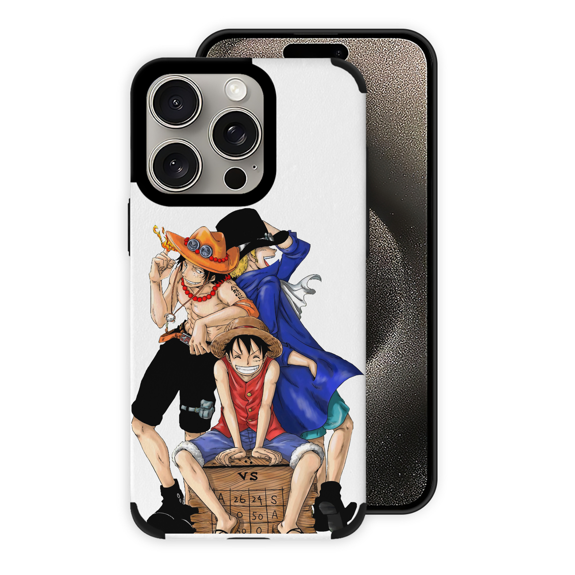 （画像用） ワンピース モンキー・D・ルフィ ONE PIECE Monkey D. Luffy 【iPhone15ProMax対応】 PUレザー スマホケース 耐衝撃＆黄変防止