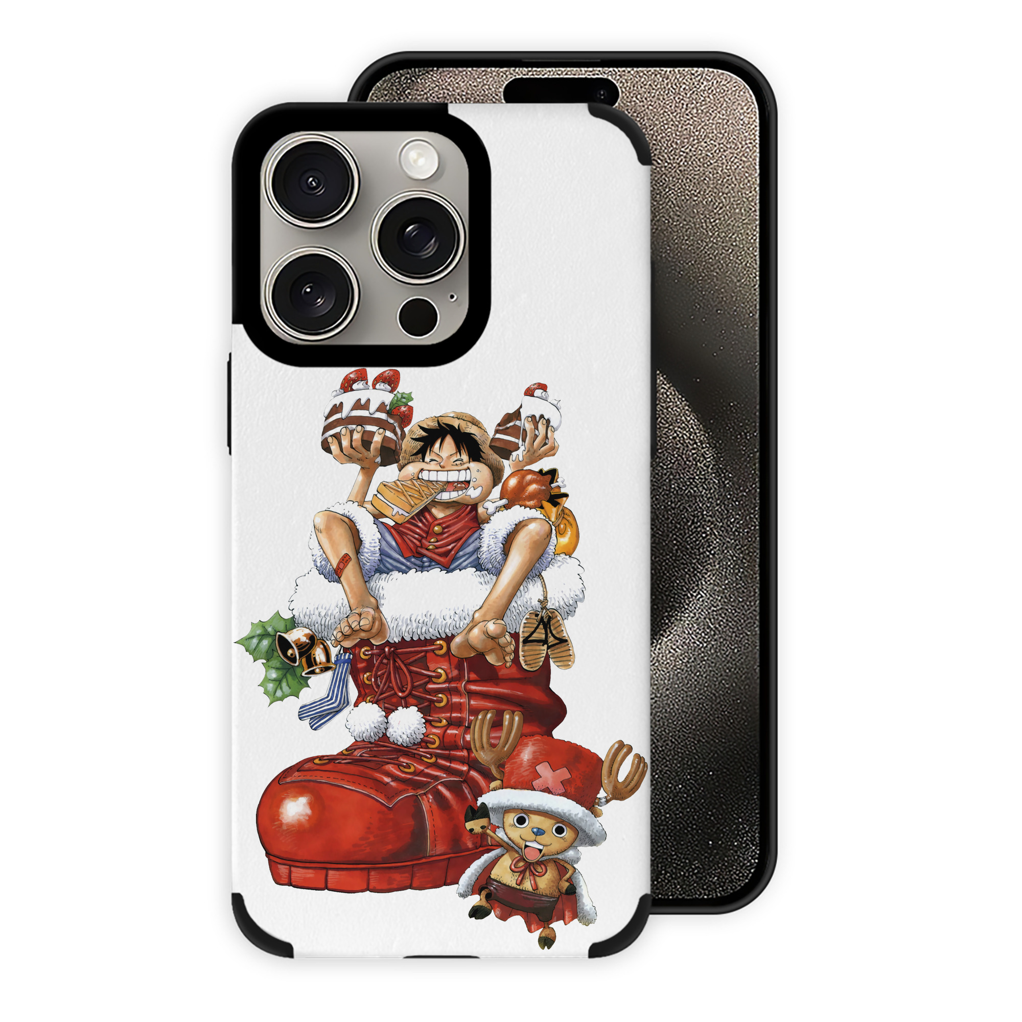 （画像用） ワンピース モンキー・D・ルフィ ONE PIECE Monkey D. Luffy 【iPhone15ProMax対応】 PUレザー スマホケース 耐衝撃＆黄変防止