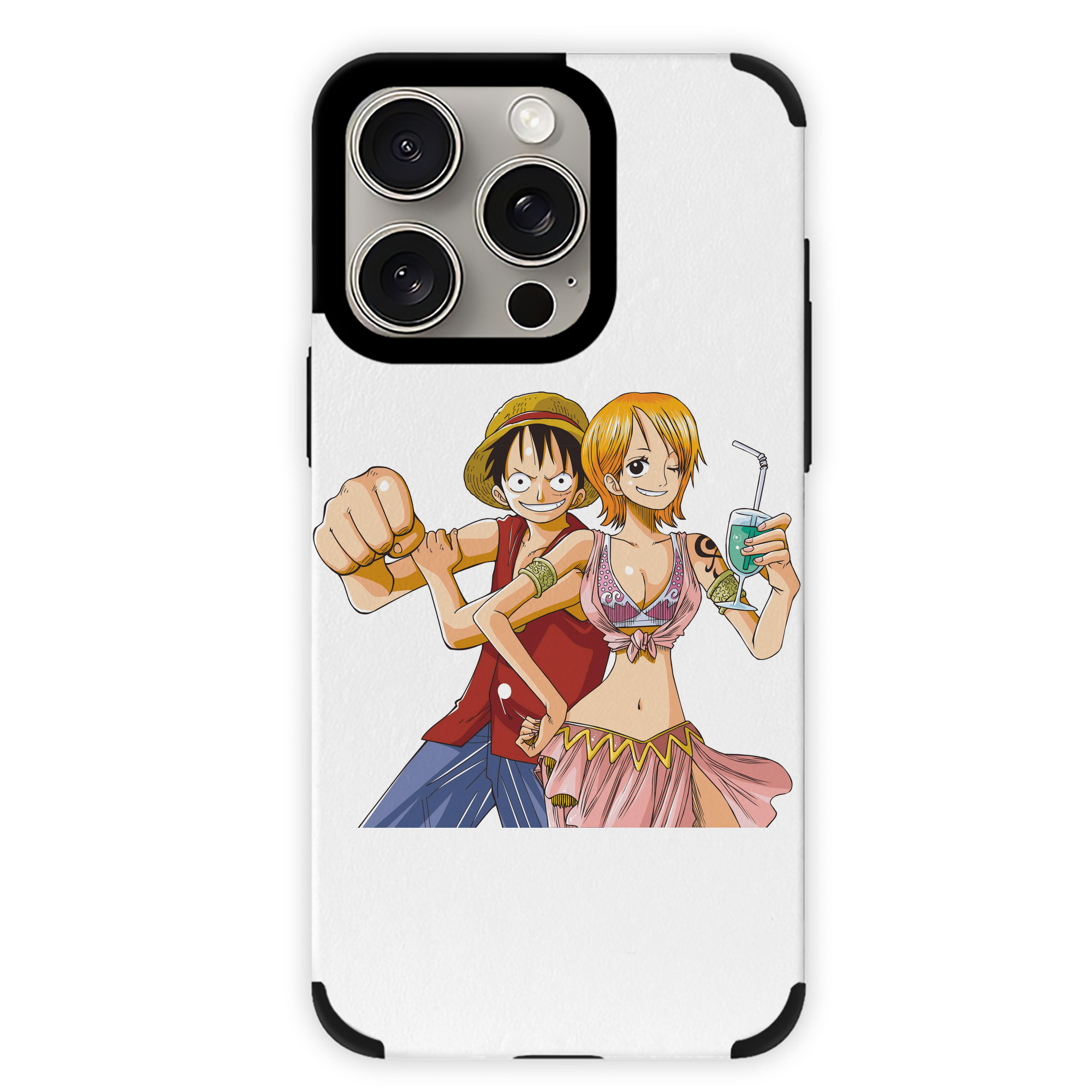 （画像用） ワンピース モンキー・D・ルフィ ONE PIECE Monkey D. Luffy 【iPhone15ProMax対応】 PUレザー スマホケース 耐衝撃＆黄変防止
