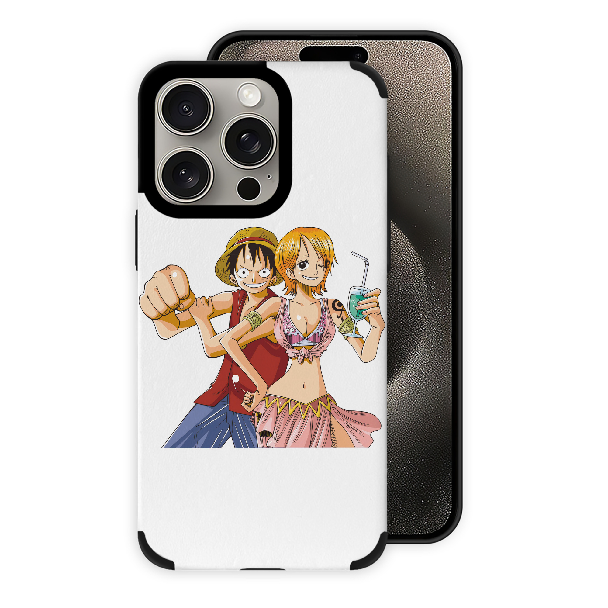 （画像用） ワンピース モンキー・D・ルフィ ONE PIECE Monkey D. Luffy 【iPhone15ProMax対応】 PUレザー スマホケース 耐衝撃＆黄変防止