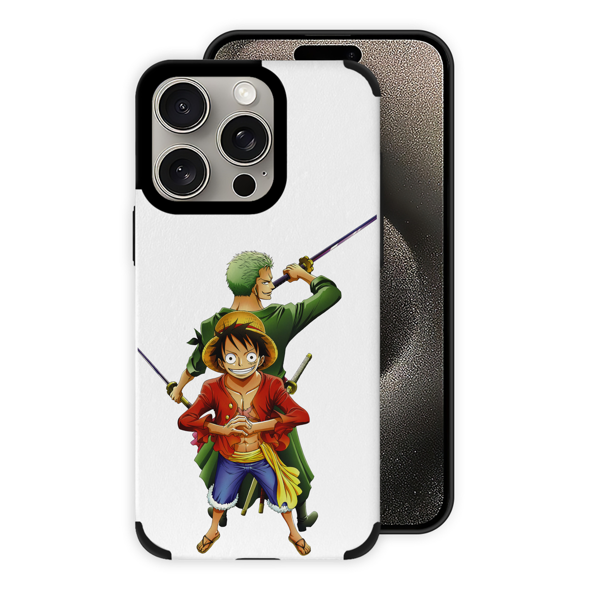 （画像用） ワンピース モンキー・D・ルフィ ONE PIECE Monkey D. Luffy 【iPhone15ProMax対応】 PUレザー スマホケース 耐衝撃＆黄変防止