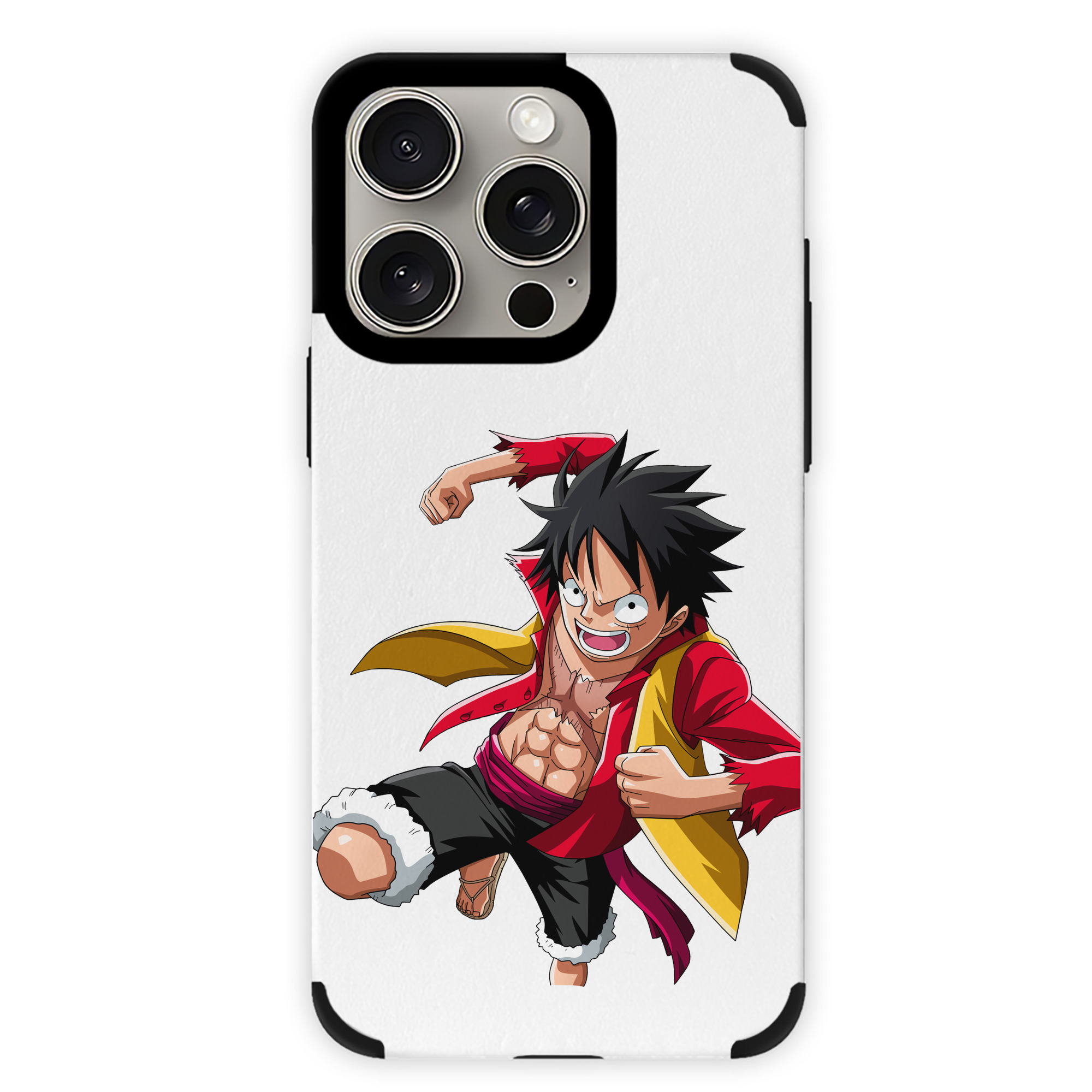 （画像用） ワンピース モンキー・D・ルフィ ONE PIECE Monkey D. Luffy 【iPhone15ProMax対応】 PUレザー スマホケース 耐衝撃＆黄変防止