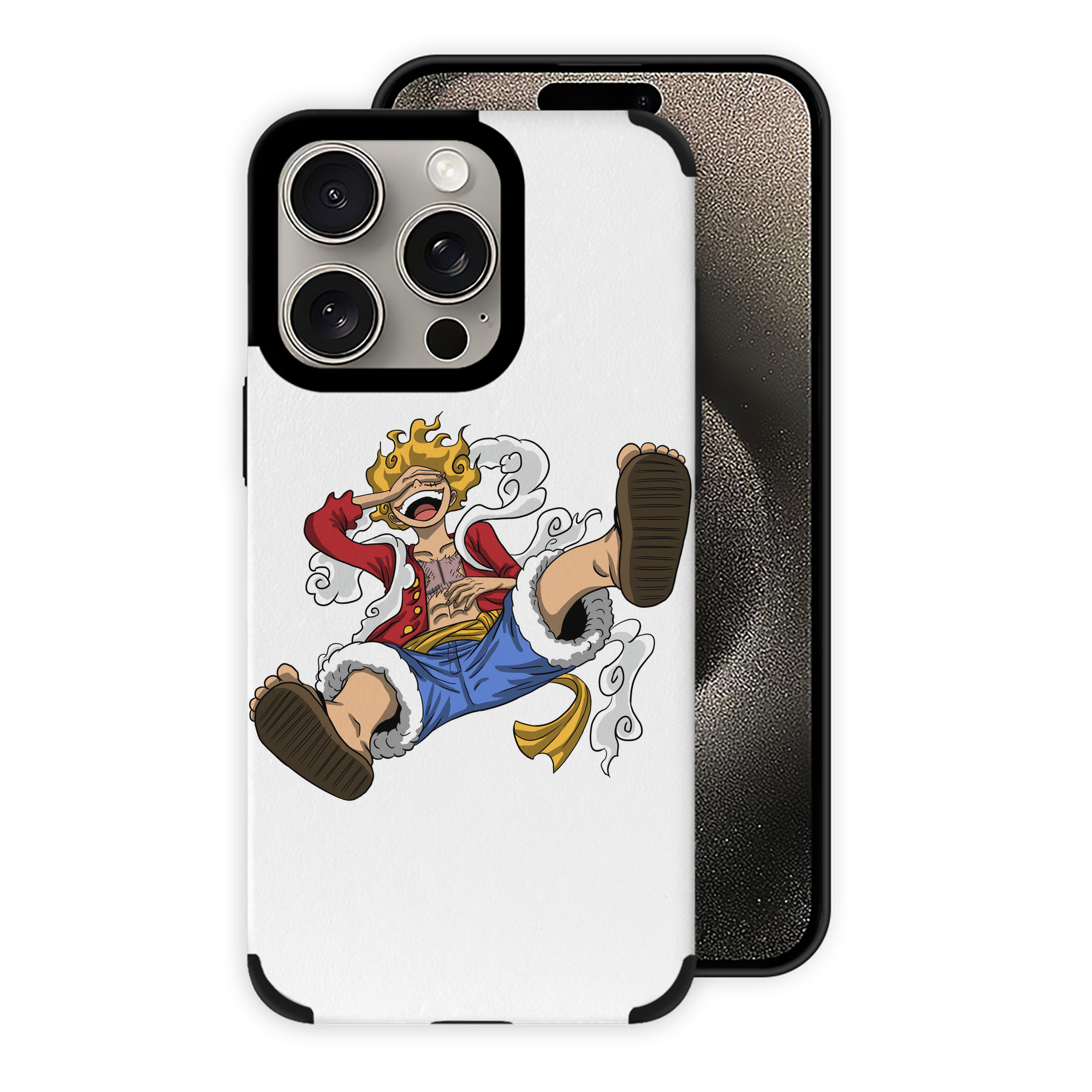 （画像用） ワンピース モンキー・D・ルフィ ONE PIECE Monkey D. Luffy 【iPhone15ProMax対応】 PUレザー スマホケース 耐衝撃＆黄変防止