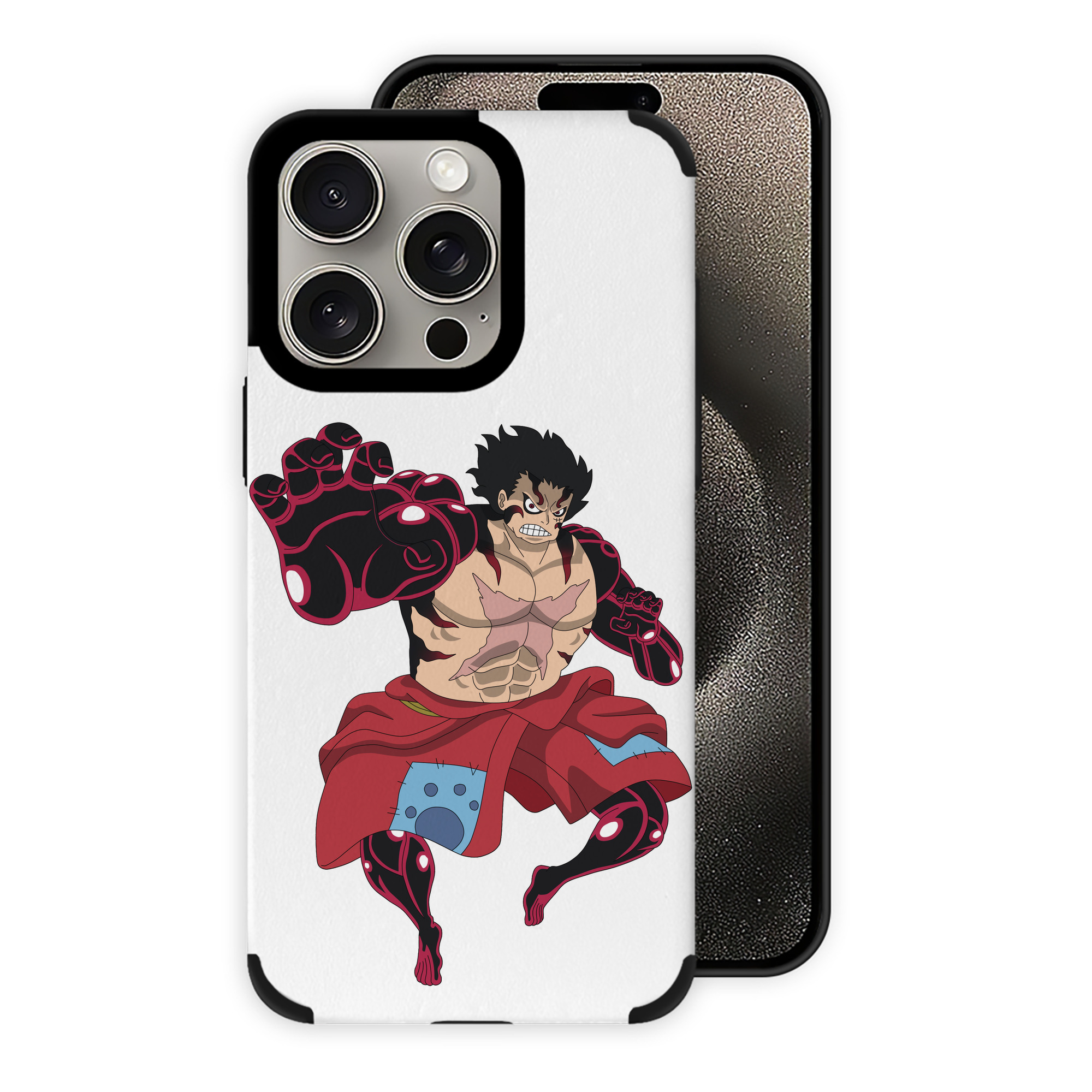 （画像用） ワンピース モンキー・D・ルフィ ONE PIECE Monkey D. Luffy 【iPhone15ProMax対応】 PUレザー スマホケース 耐衝撃＆黄変防止