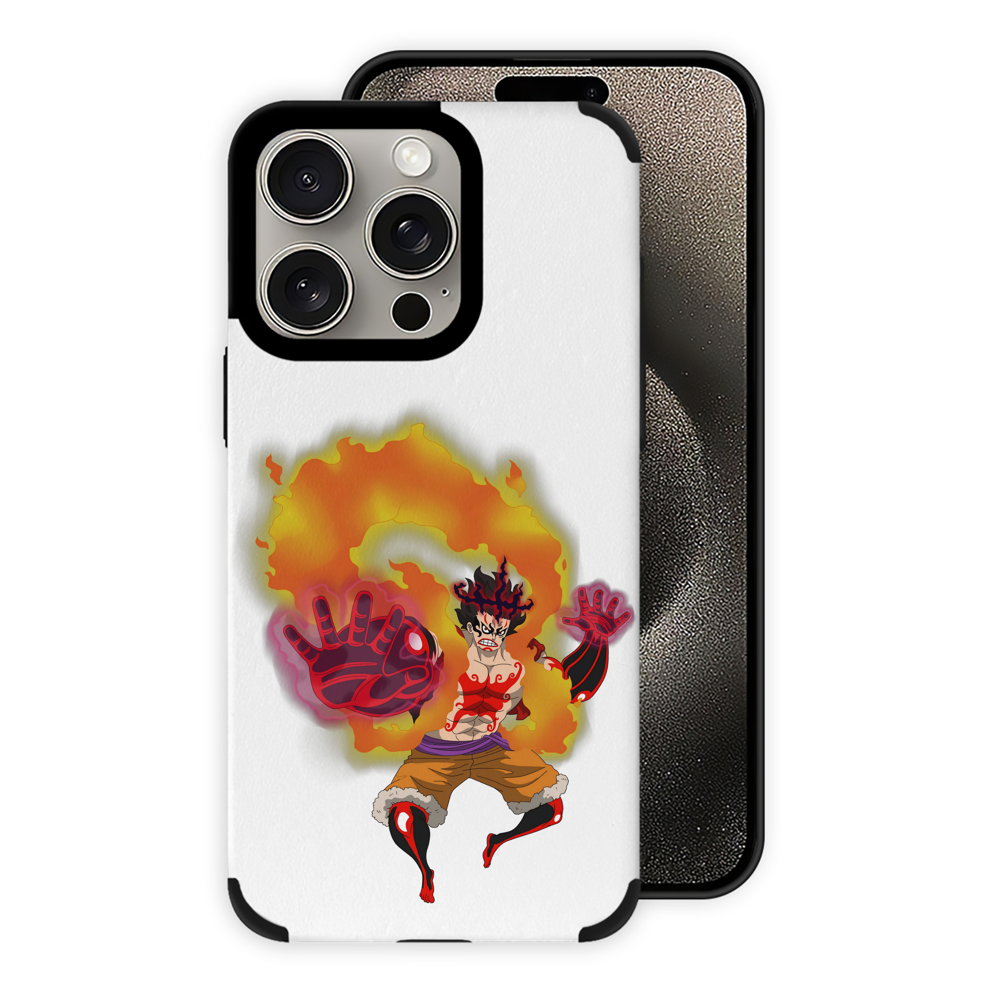 ワンピース モンキー・D・ルフィ ONE PIECE Monkey D. Luffy 【iPhone15ProMax対応】 PUレザー スマホケース 耐衝撃＆黄変防止