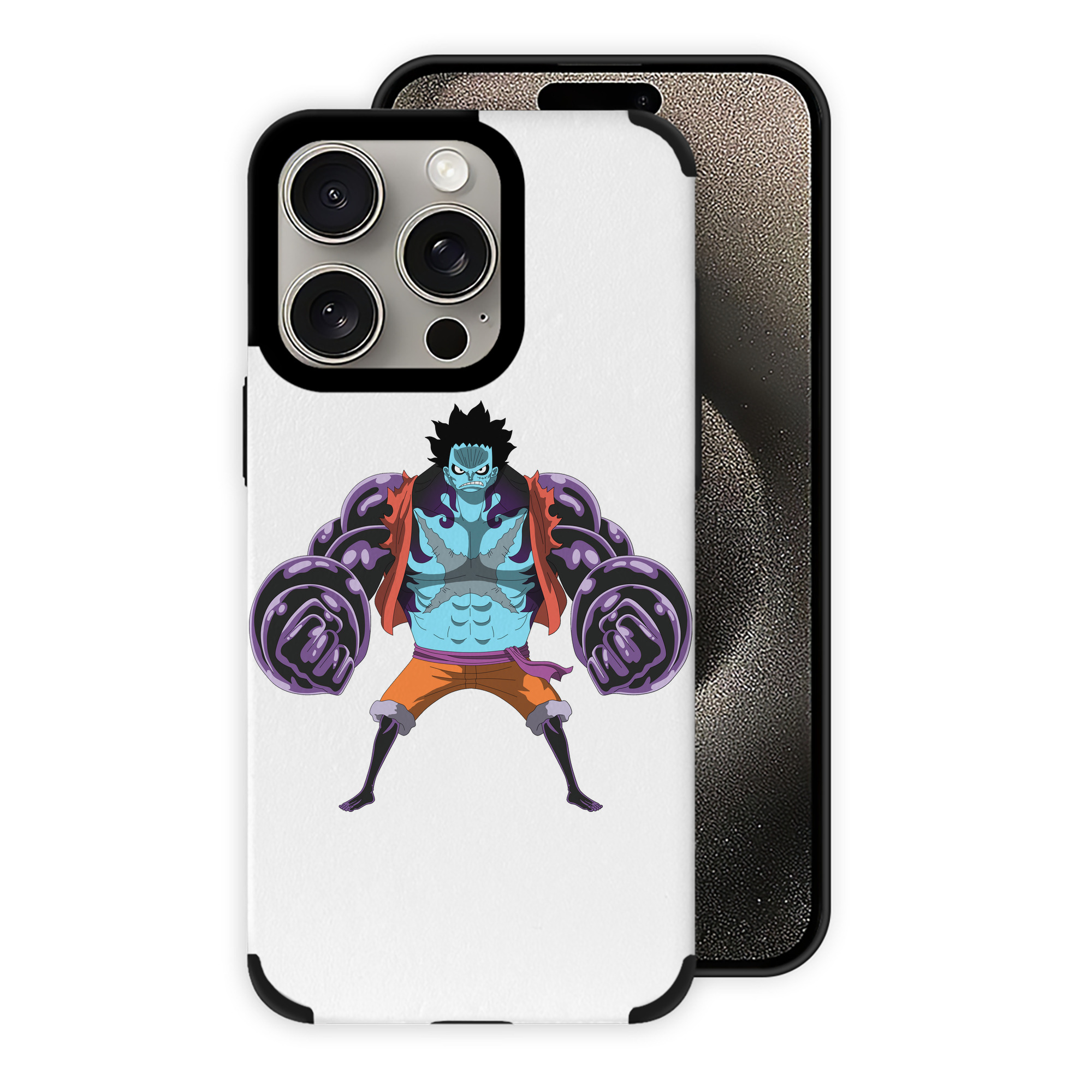 （画像用） ワンピース モンキー・D・ルフィ ONE PIECE Monkey D. Luffy 【iPhone15ProMax対応】 PUレザー スマホケース 耐衝撃＆黄変防止
