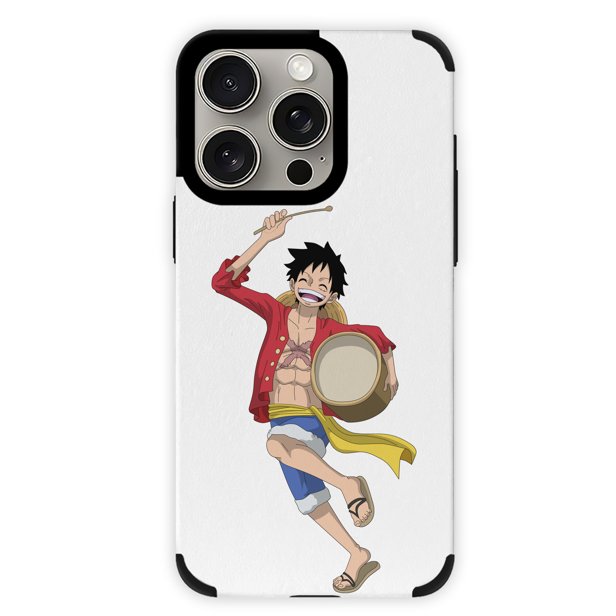 （画像用） ワンピース モンキー・D・ルフィ ONE PIECE Monkey D. Luffy 【iPhone15ProMax対応】 PUレザー スマホケース 耐衝撃＆黄変防止