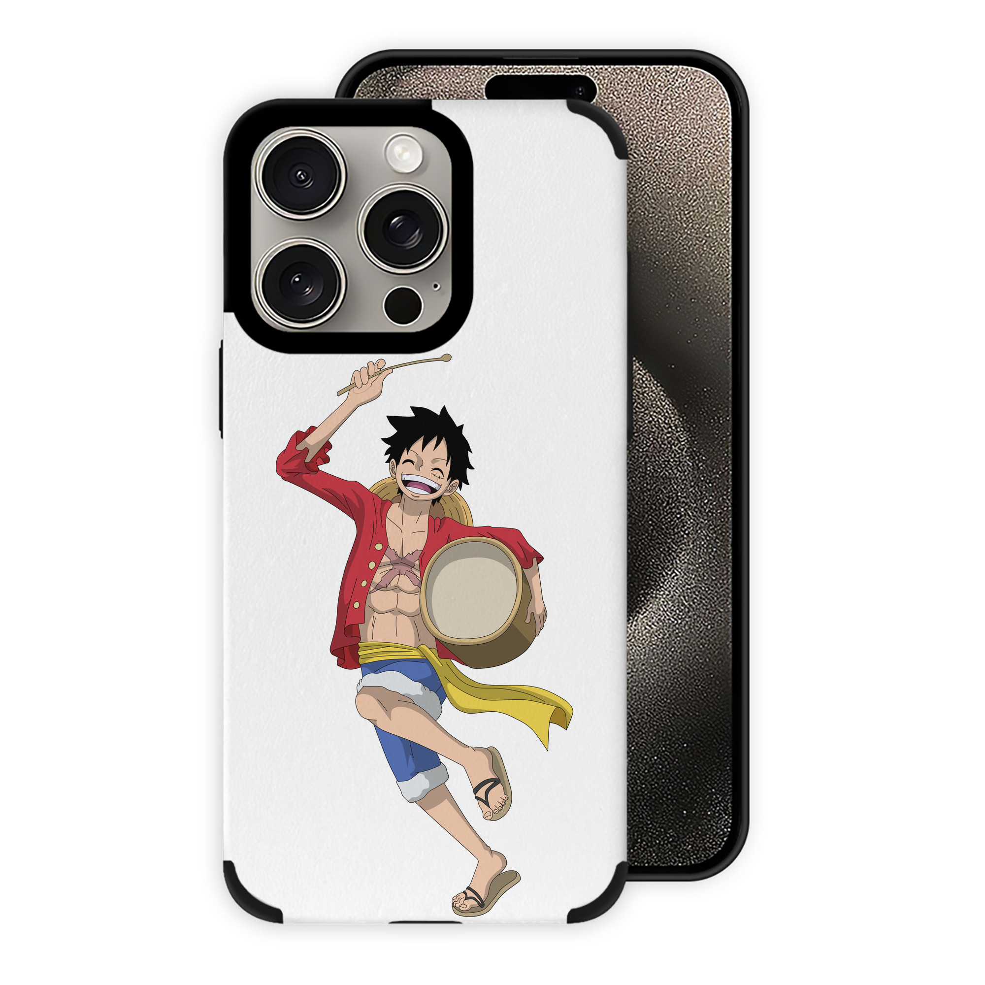 （画像用） ワンピース モンキー・D・ルフィ ONE PIECE Monkey D. Luffy 【iPhone15ProMax対応】 PUレザー スマホケース 耐衝撃＆黄変防止