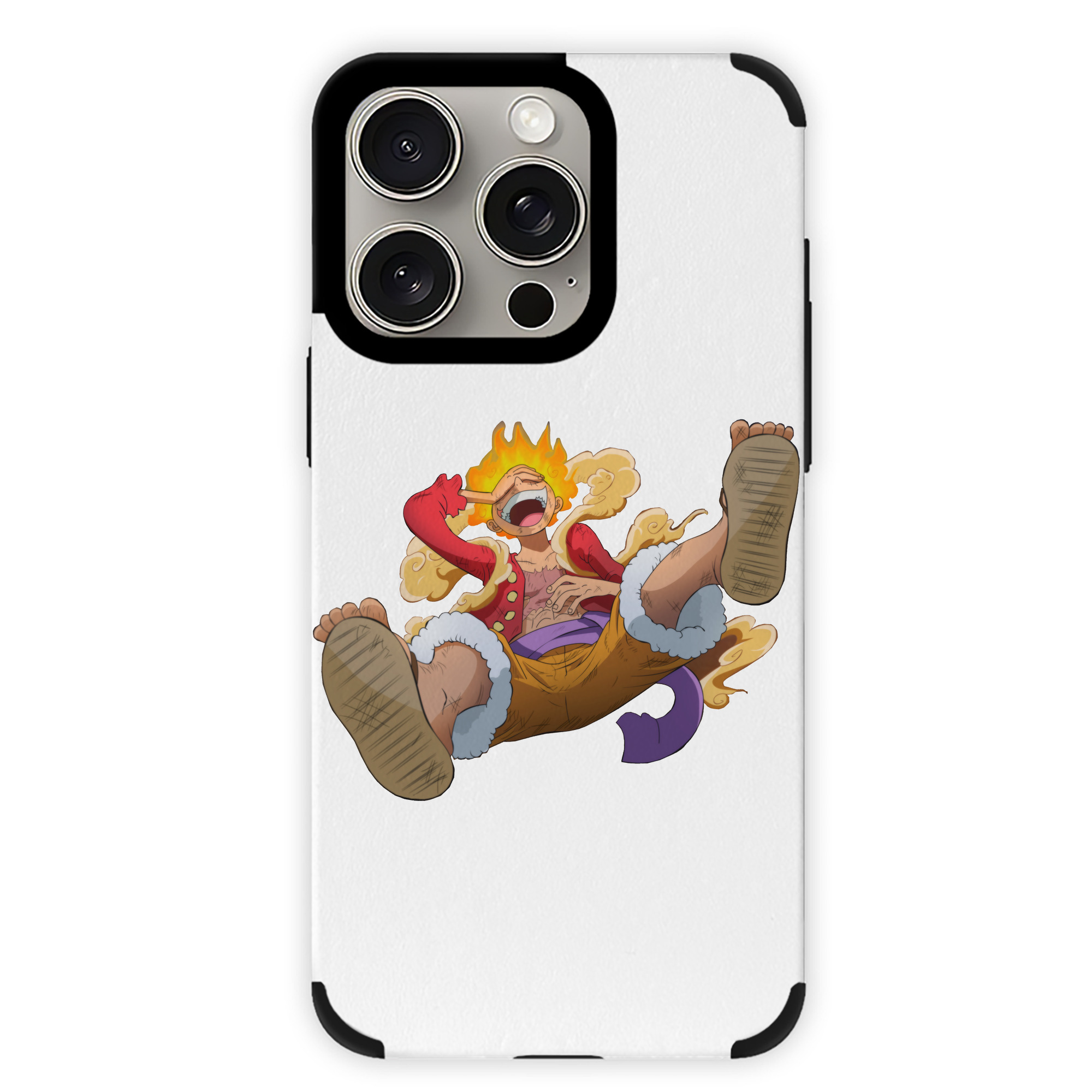 （画像用） ワンピース モンキー・D・ルフィ ONE PIECE Monkey D. Luffy 【iPhone15ProMax対応】 PUレザー スマホケース 耐衝撃＆黄変防止