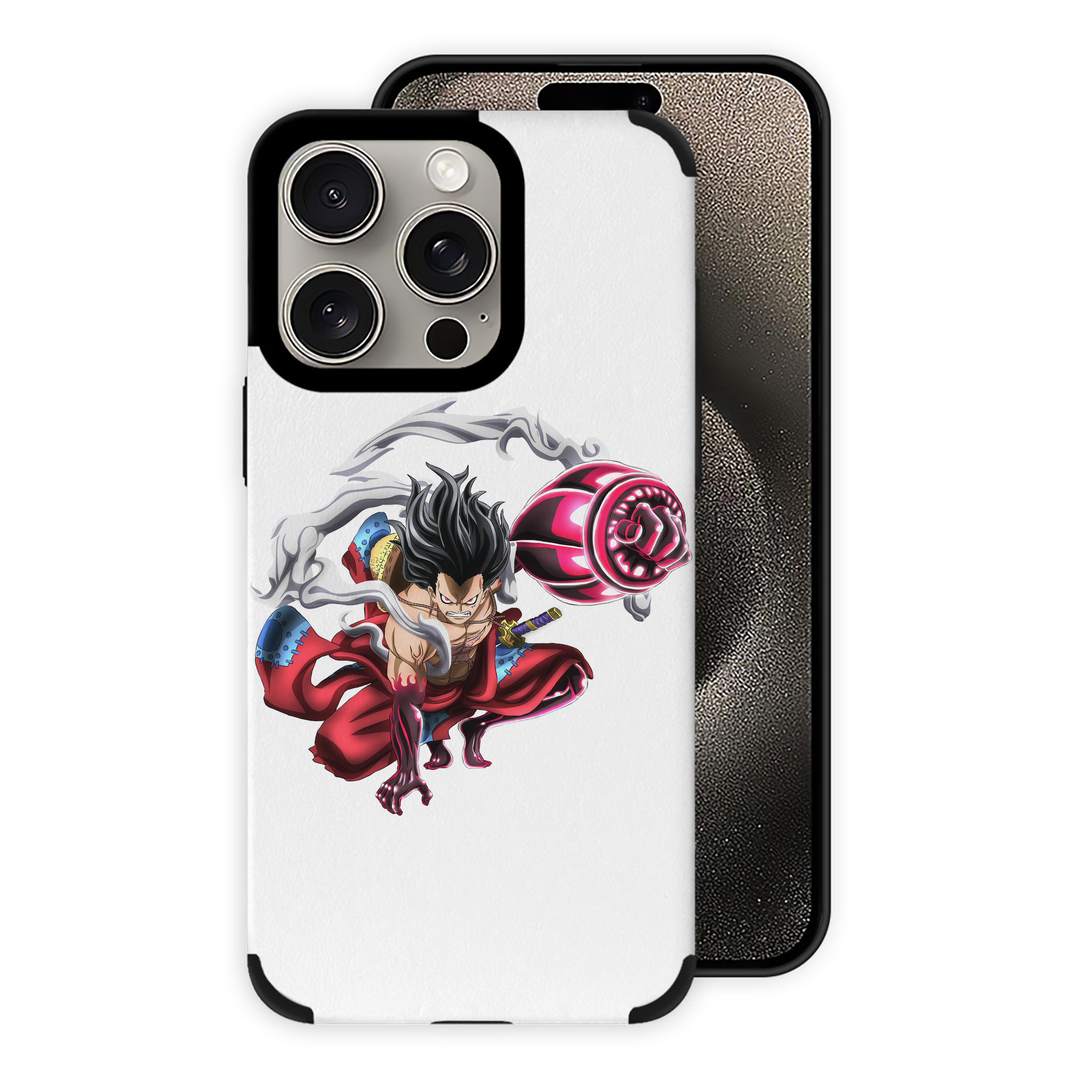 （画像用） ワンピース モンキー・D・ルフィ ONE PIECE Monkey D. Luffy 【iPhone15ProMax対応】 PUレザー スマホケース 耐衝撃＆黄変防止