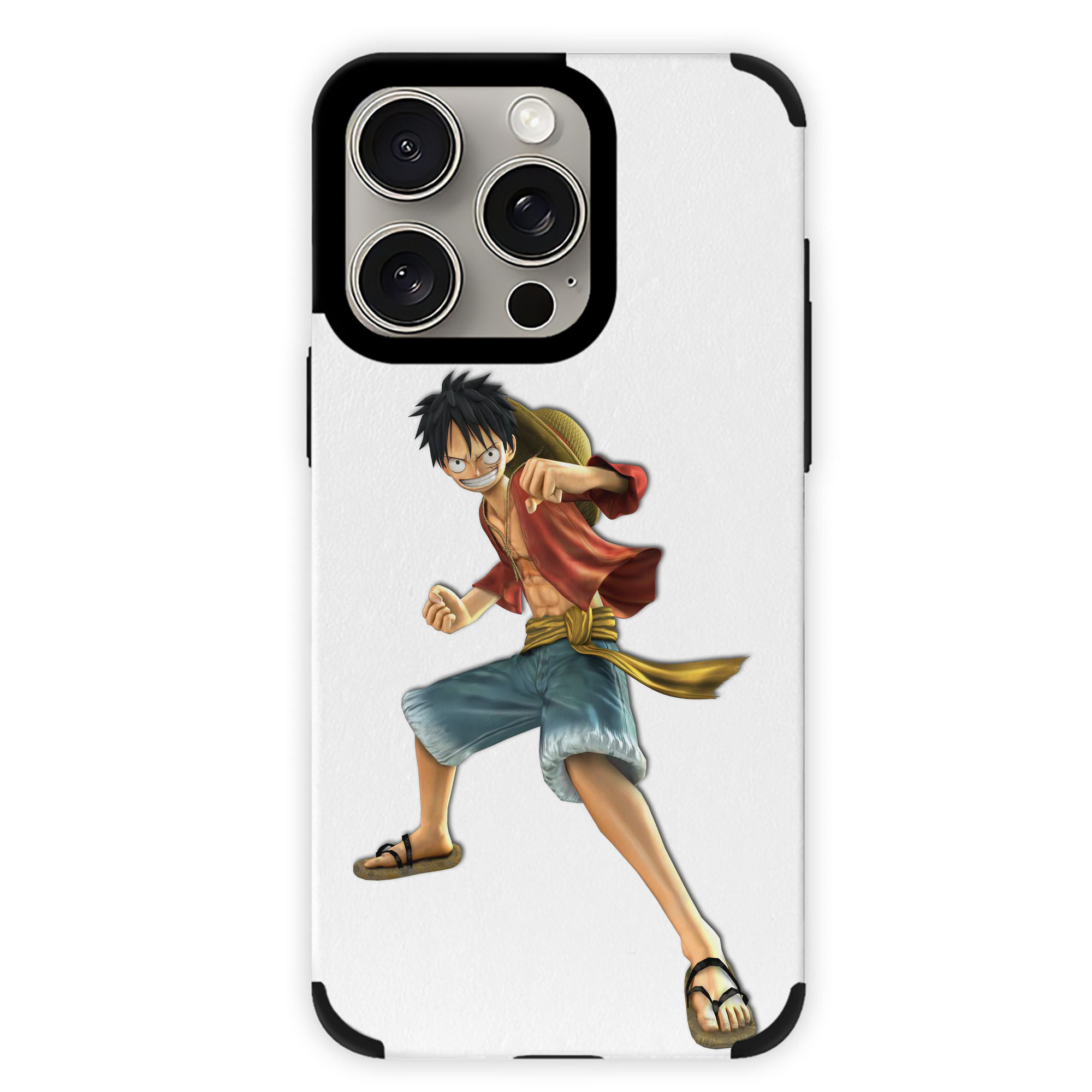（画像用） ワンピース モンキー・D・ルフィ ONE PIECE Monkey D. Luffy 【iPhone15ProMax対応】 PUレザー スマホケース 耐衝撃＆黄変防止