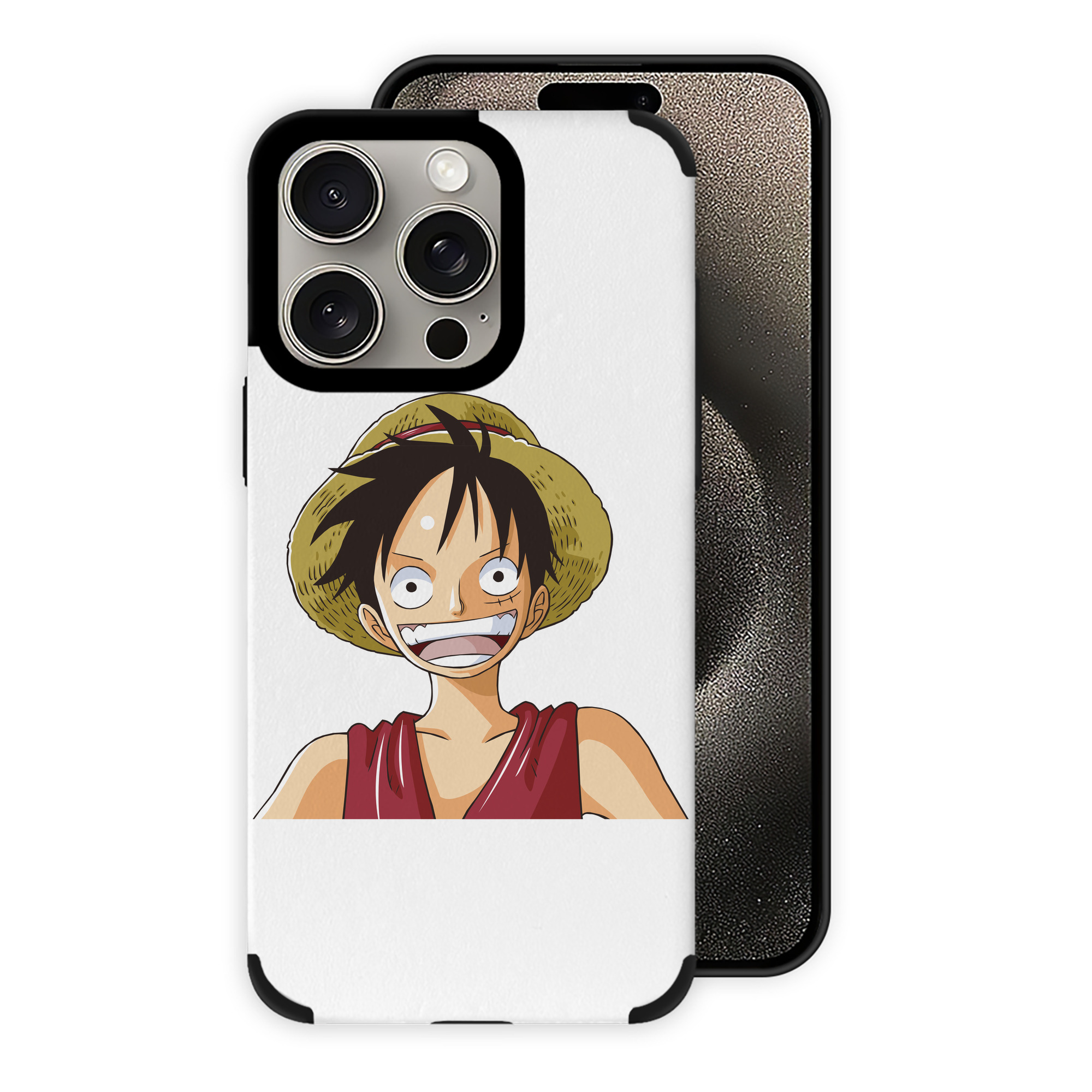 （画像用） ワンピース モンキー・D・ルフィ ONE PIECE Monkey D. Luffy 【iPhone15ProMax対応】 PUレザー スマホケース 耐衝撃＆黄変防止