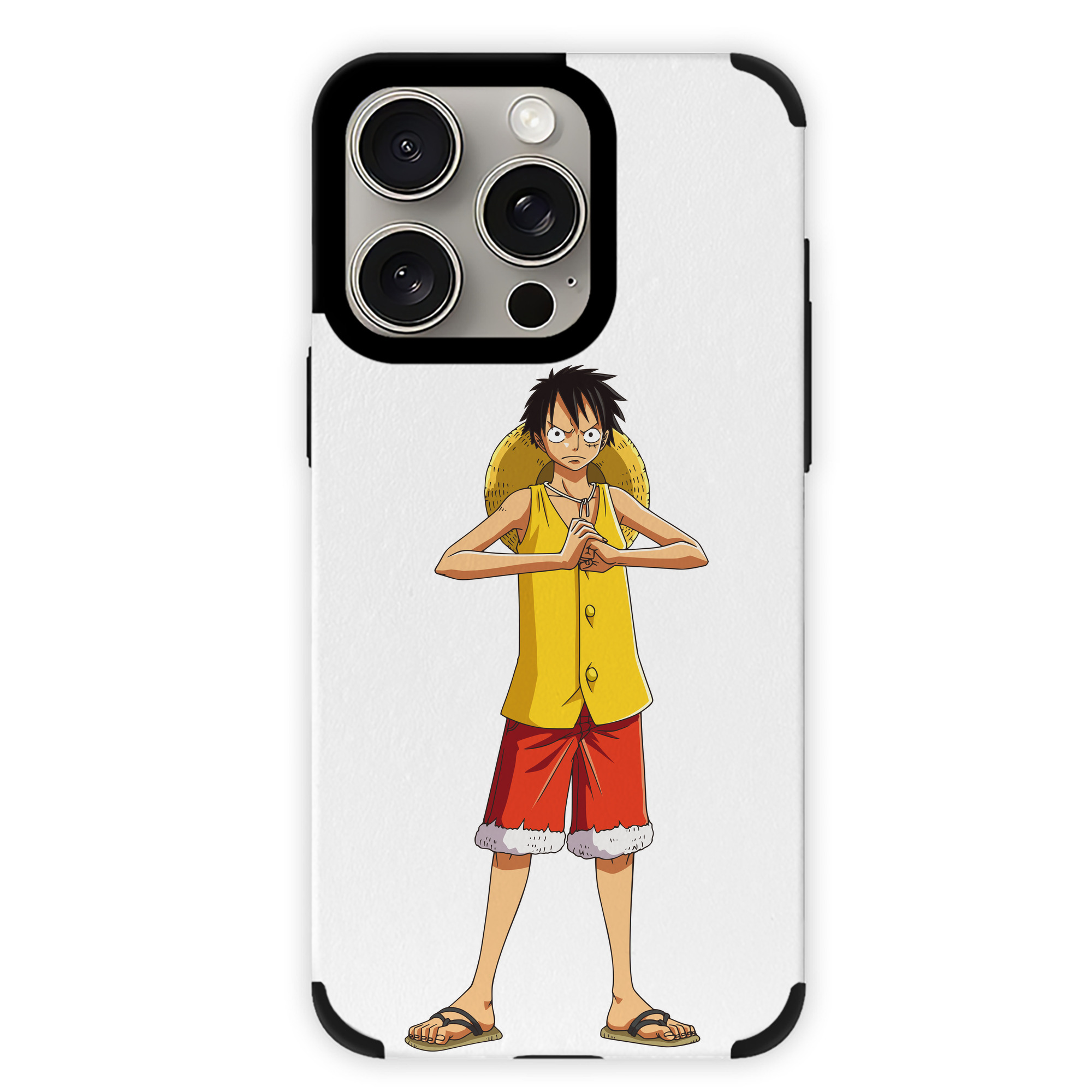 （画像用） ワンピース モンキー・D・ルフィ ONE PIECE Monkey D. Luffy 【iPhone15ProMax対応】 PUレザー スマホケース 耐衝撃＆黄変防止