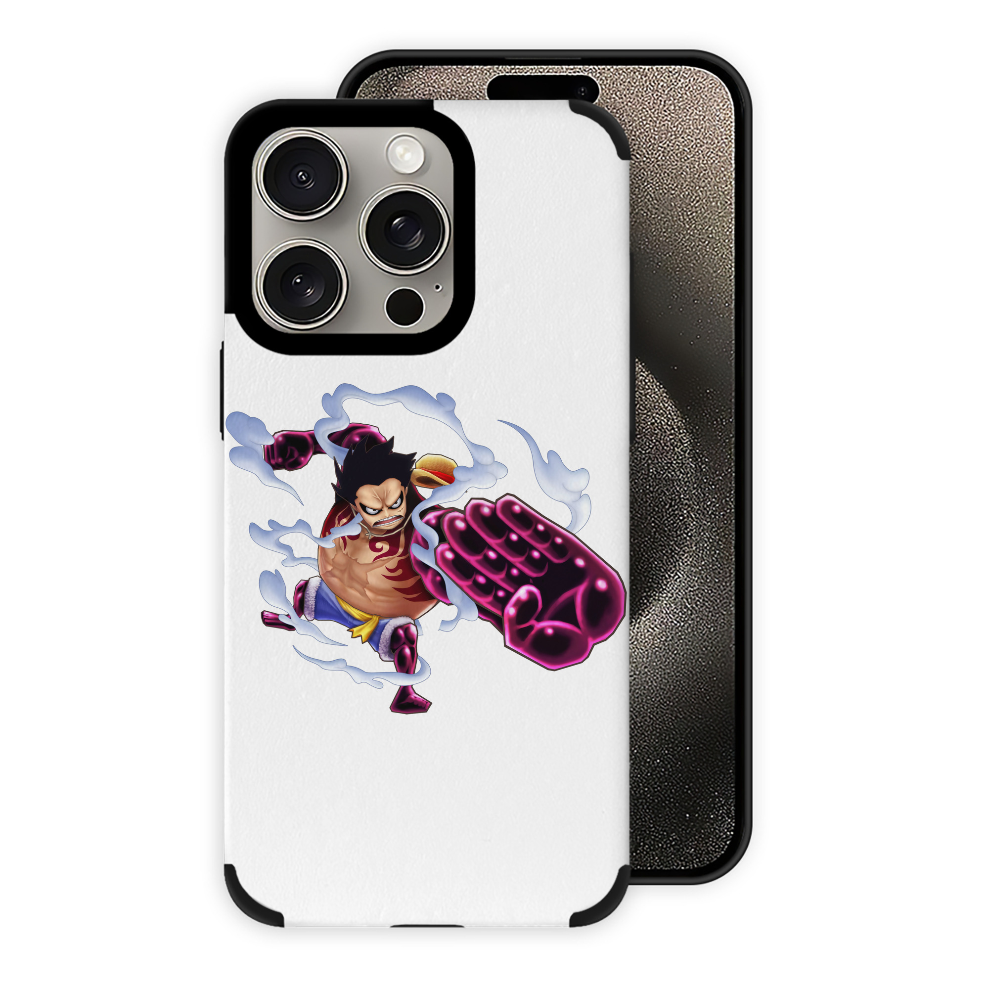 （画像用） ワンピース モンキー・D・ルフィ ONE PIECE Monkey D. Luffy 【iPhone15ProMax対応】 PUレザー スマホケース 耐衝撃＆黄変防止