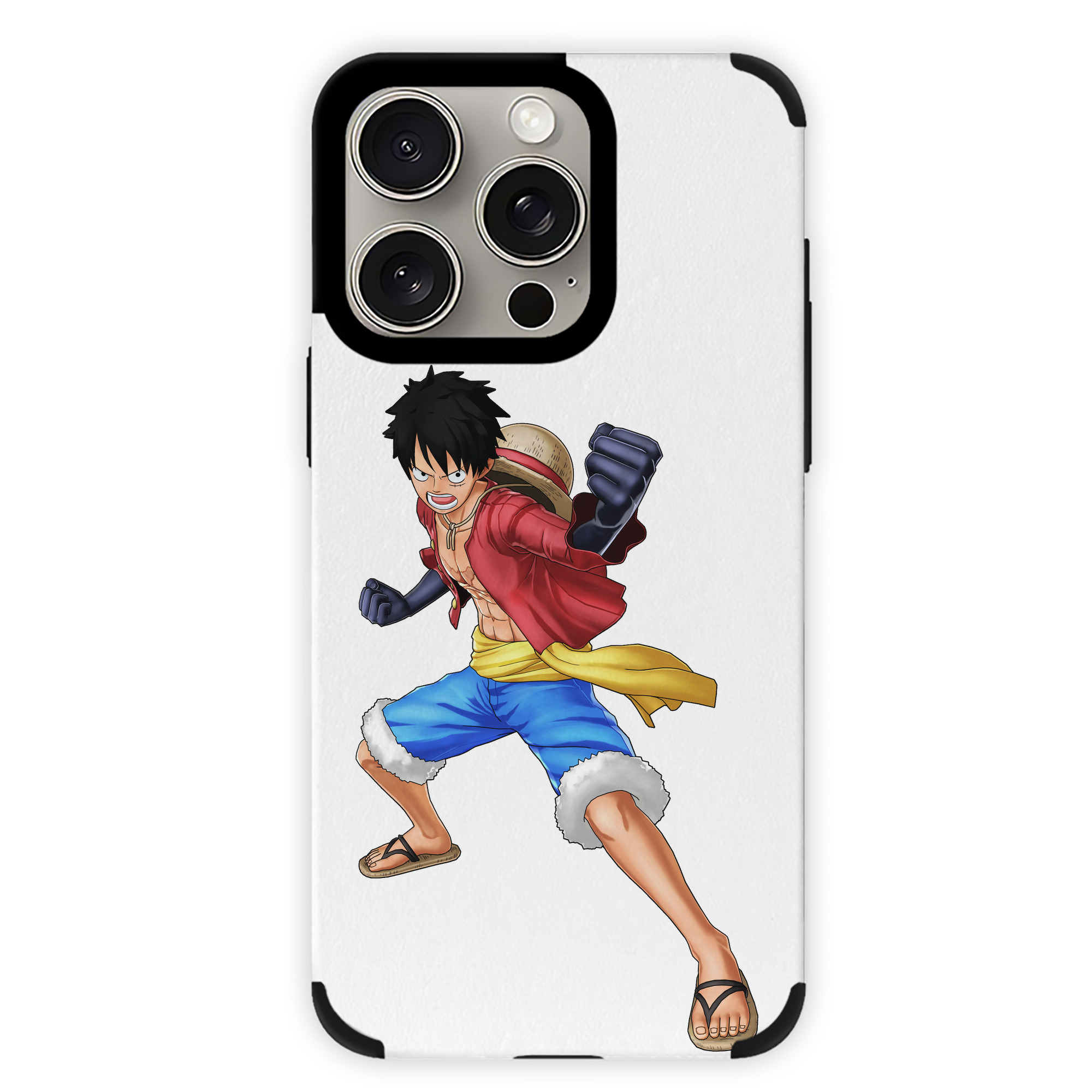 （画像用） ワンピース モンキー・D・ルフィ ONE PIECE Monkey D. Luffy 【iPhone15ProMax対応】 PUレザー スマホケース 耐衝撃＆黄変防止
