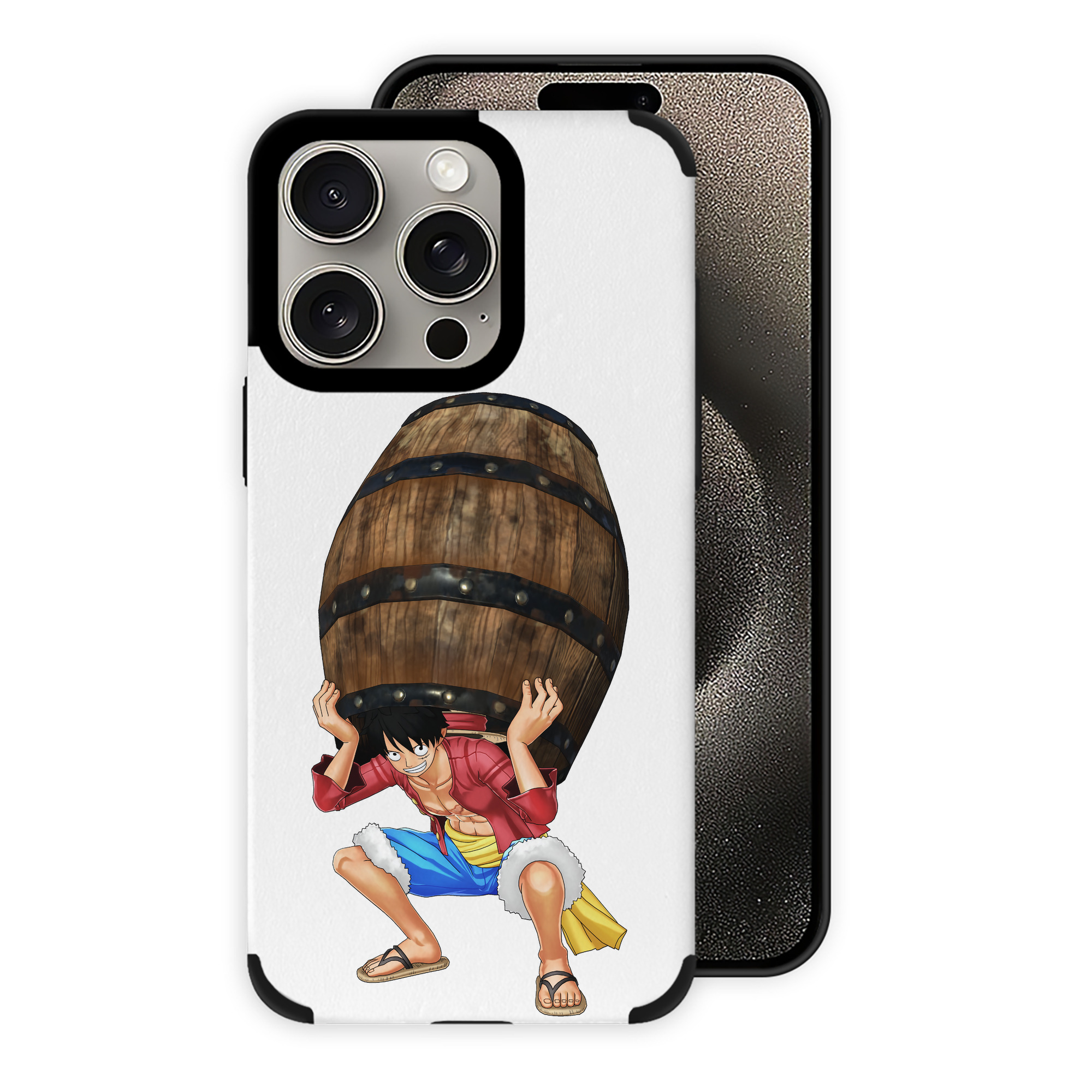 （画像用） ワンピース モンキー・D・ルフィ ONE PIECE Monkey D. Luffy 【iPhone15ProMax対応】 PUレザー スマホケース 耐衝撃＆黄変防止