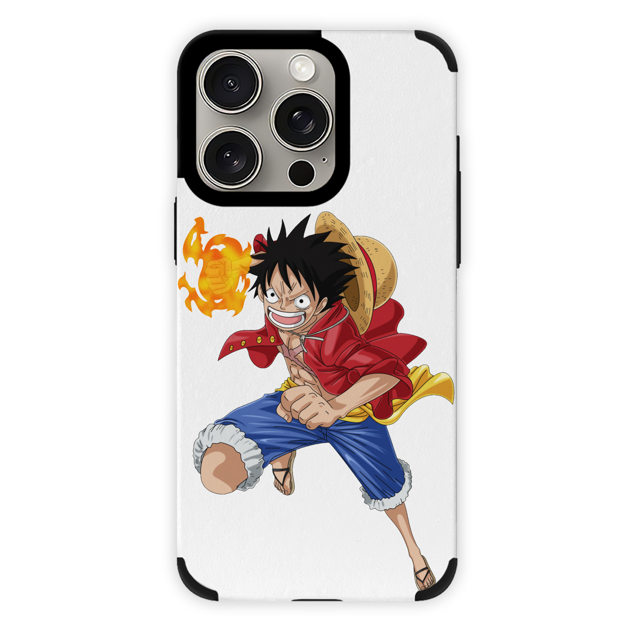 （画像用） ワンピース モンキー・D・ルフィ ONE PIECE Monkey D. Luffy 【iPhone15ProMax対応】 PUレザー スマホケース 耐衝撃＆黄変防止