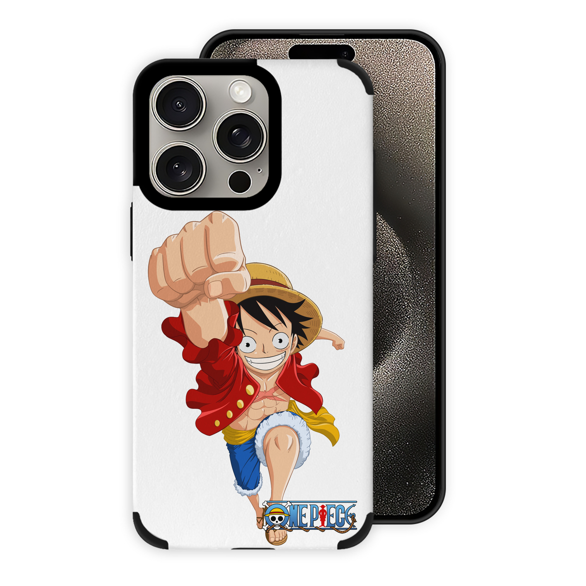 （画像用） ワンピース モンキー・D・ルフィ ONE PIECE Monkey D. Luffy 【iPhone15ProMax対応】 PUレザー スマホケース 耐衝撃＆黄変防止